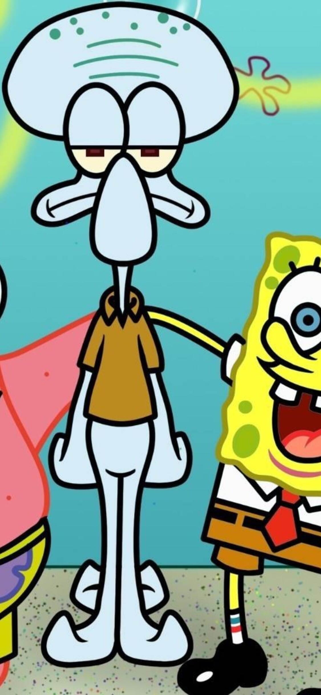 Squidward, SpongeBob SquarePants, Animation, iPhone XS wallpapers, 1130x2440 HD Phone