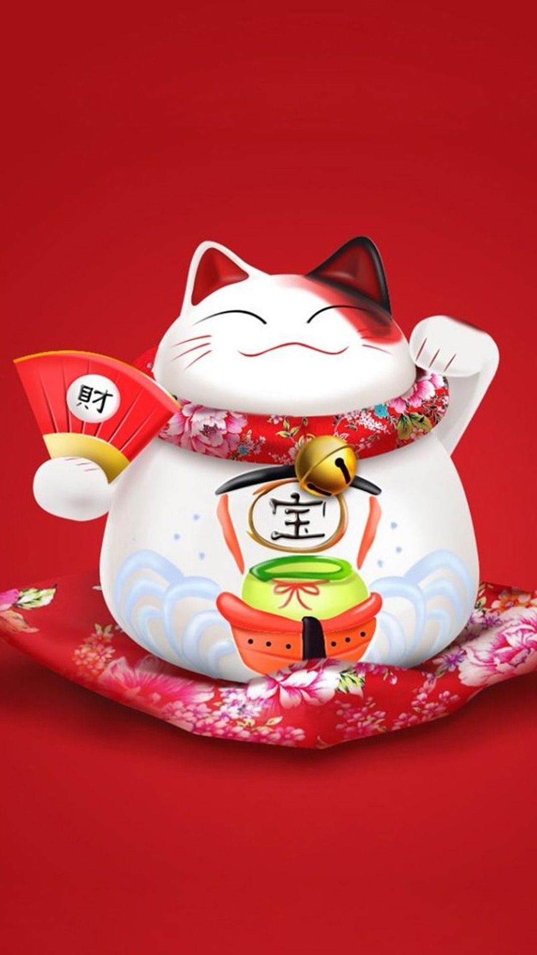 Japanese Lucky Cat, Maneki neko wallpapers, Michelle Walker, Lucky cat, 1080x1920 Full HD Handy