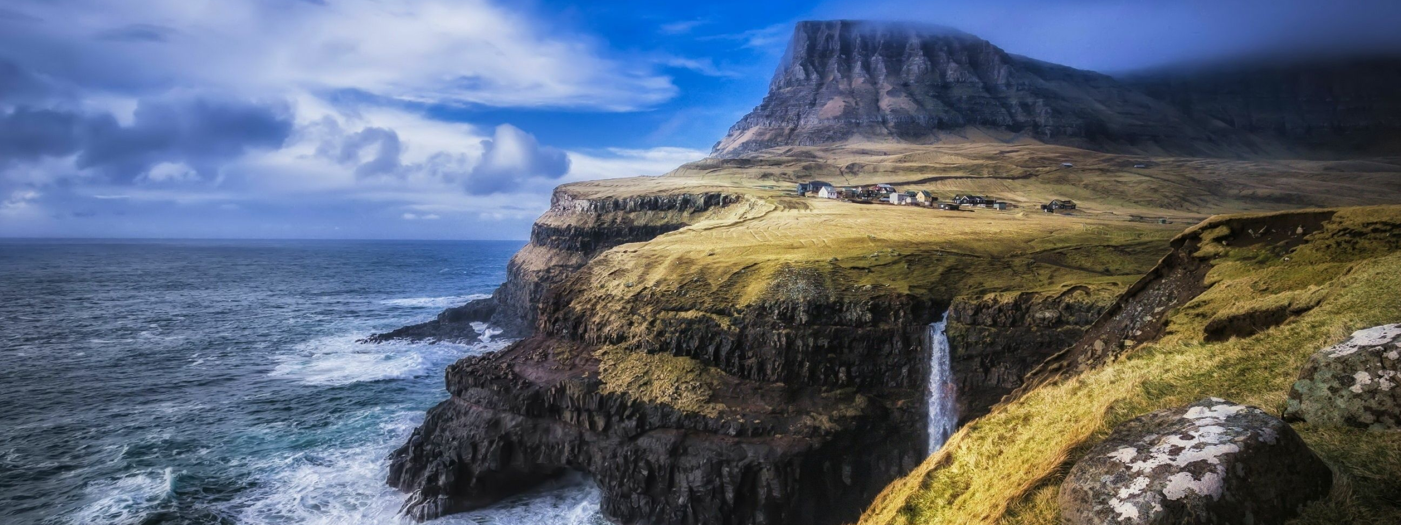 Faroe Islands, Free wallpapers, Stunning backgrounds, Tranquility, 2880x1080 Dual Screen Desktop