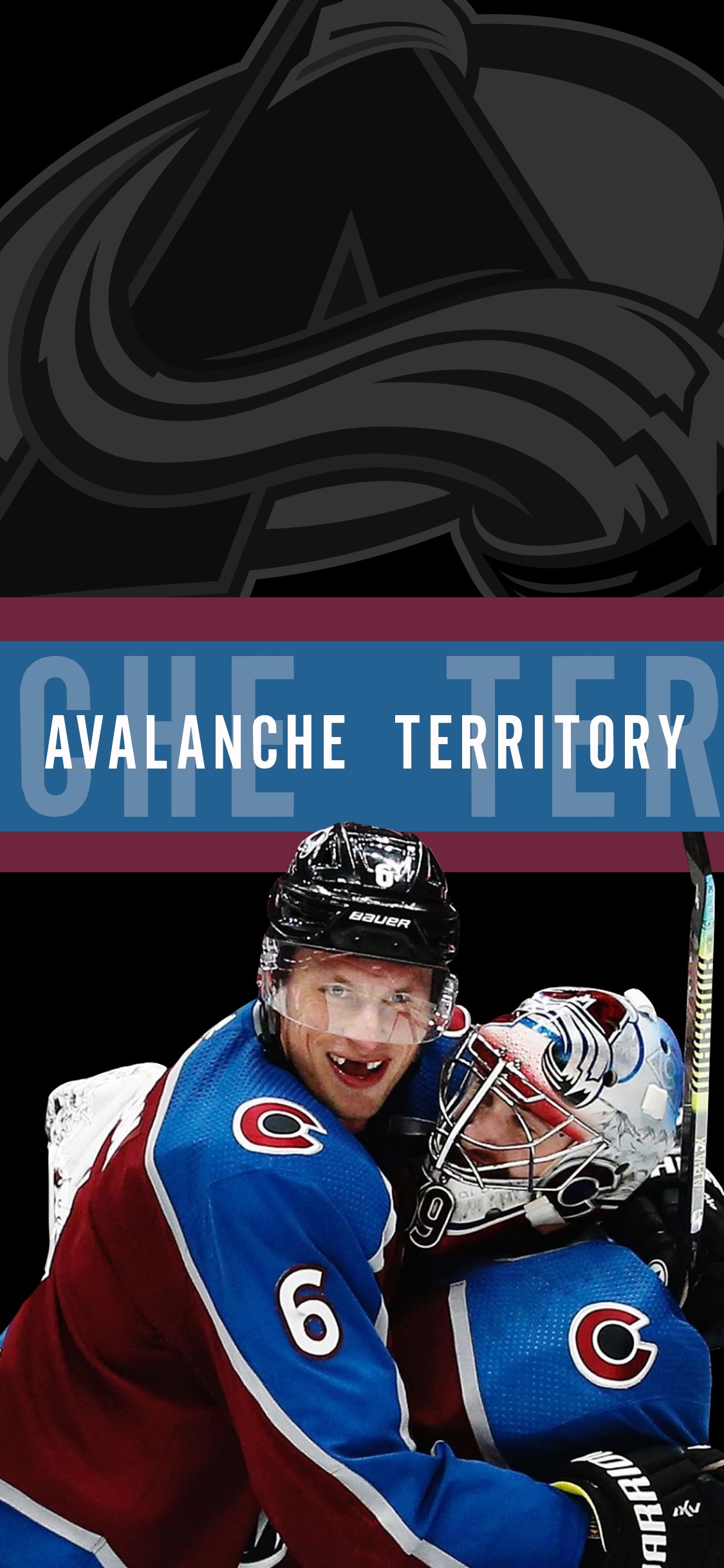 Colorado Avalanche, Wallpapers, NHL team, Hockey, 1130x2440 HD Handy