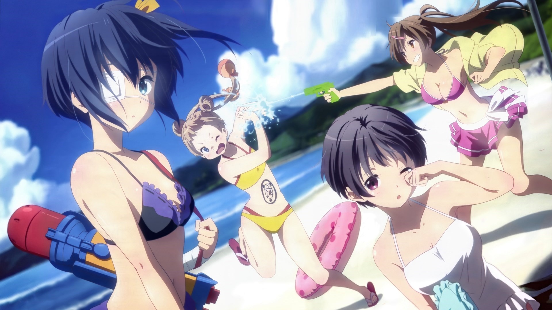 Love, Chunibyo and Other Delusions, Delusional love, Anime couple, Magical charm, 1920x1080 Full HD Desktop