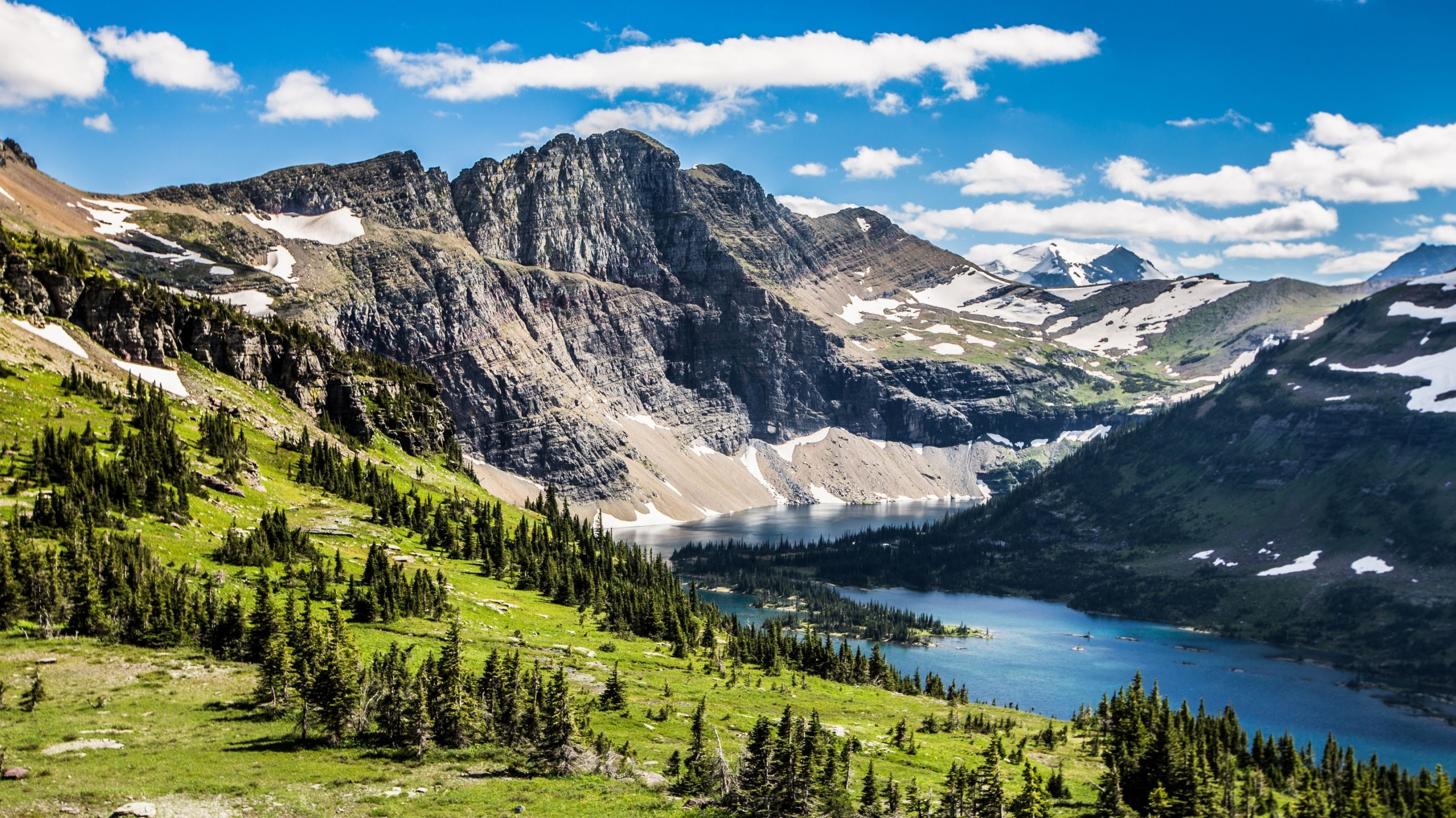Glacier National Park, McDonald Lake, Wallpapers, John Walker, 3560x2000 HD Desktop