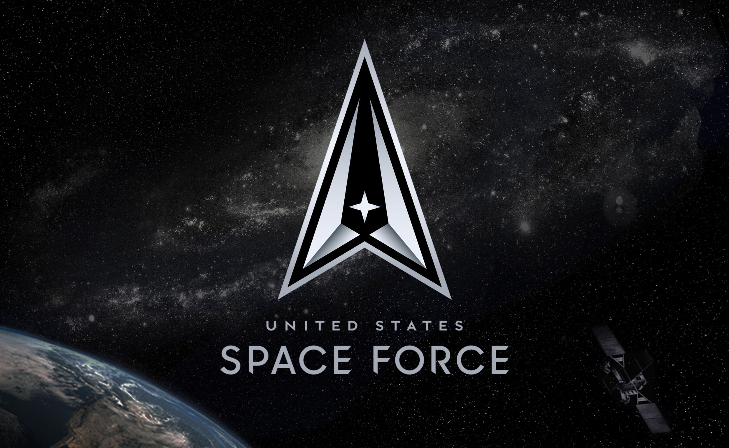 Space Force, TV Series, Official logo, Motto, 2500x1540 HD Desktop