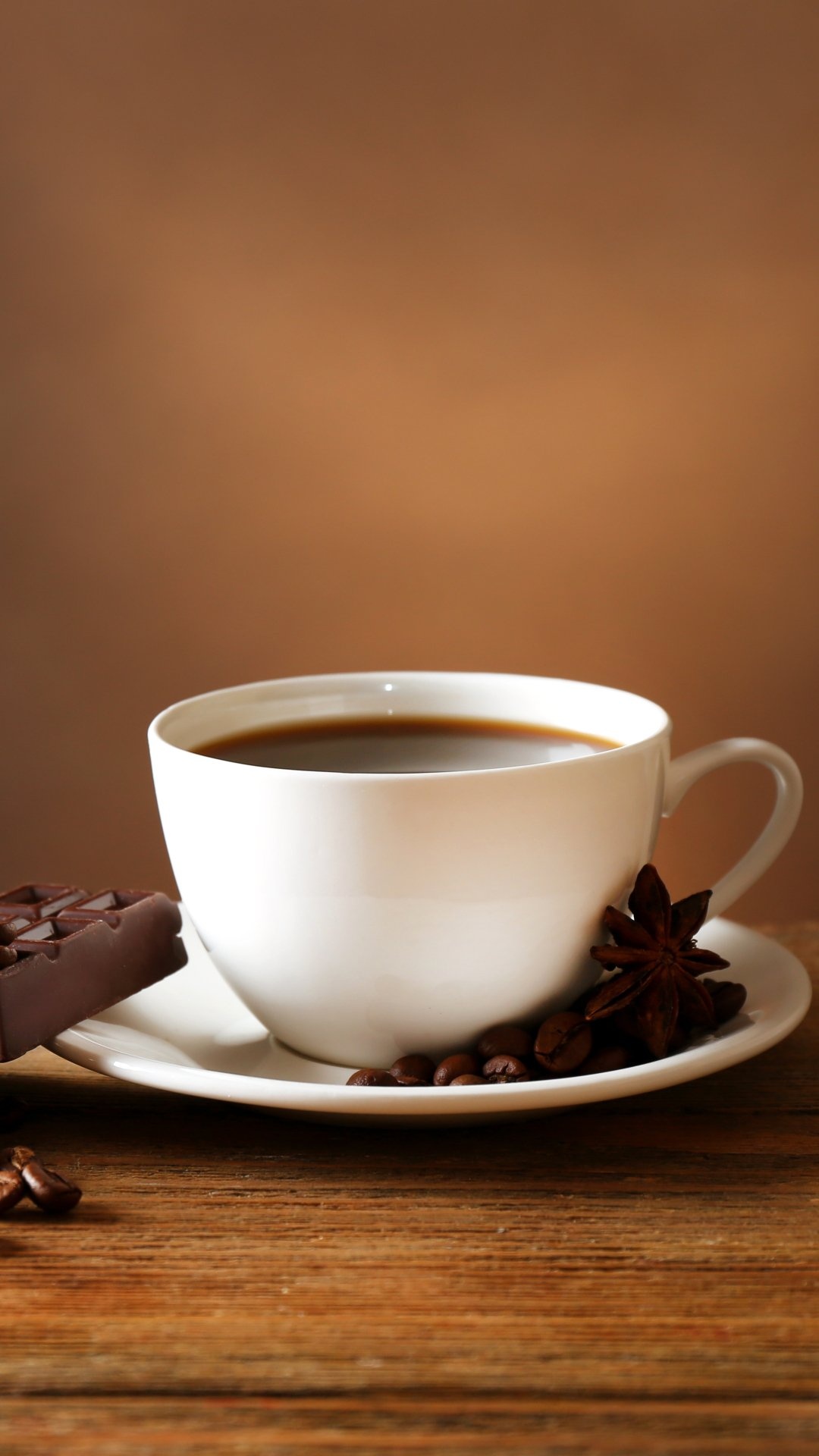 Coffee: Americano, An espresso drink with hot water added to it. 1080x1920 Full HD Background.