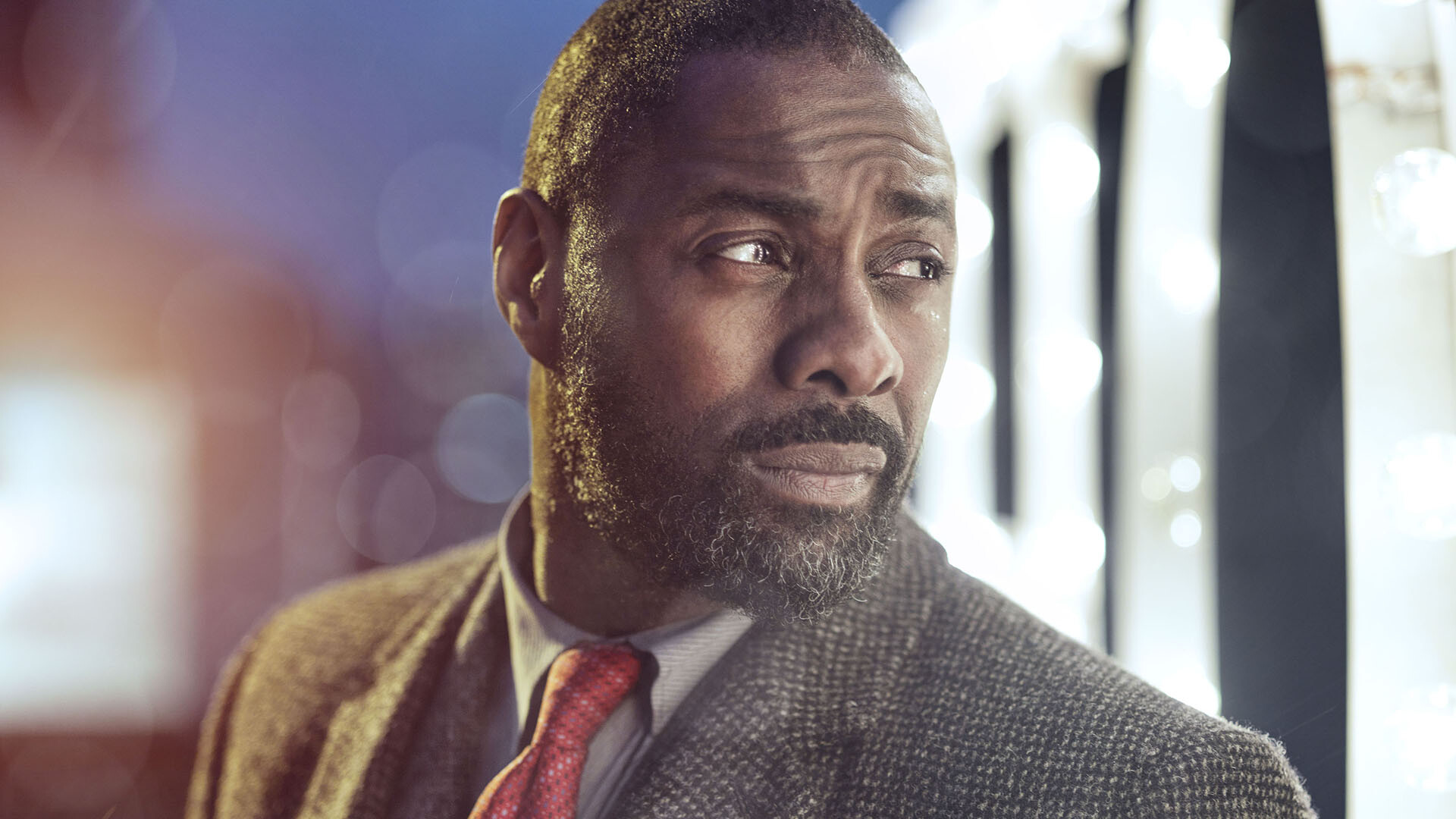 Luther (TV series): Idris Elba as a detective chief inspector for the Metropolitan Police Service. 1920x1080 Full HD Background.