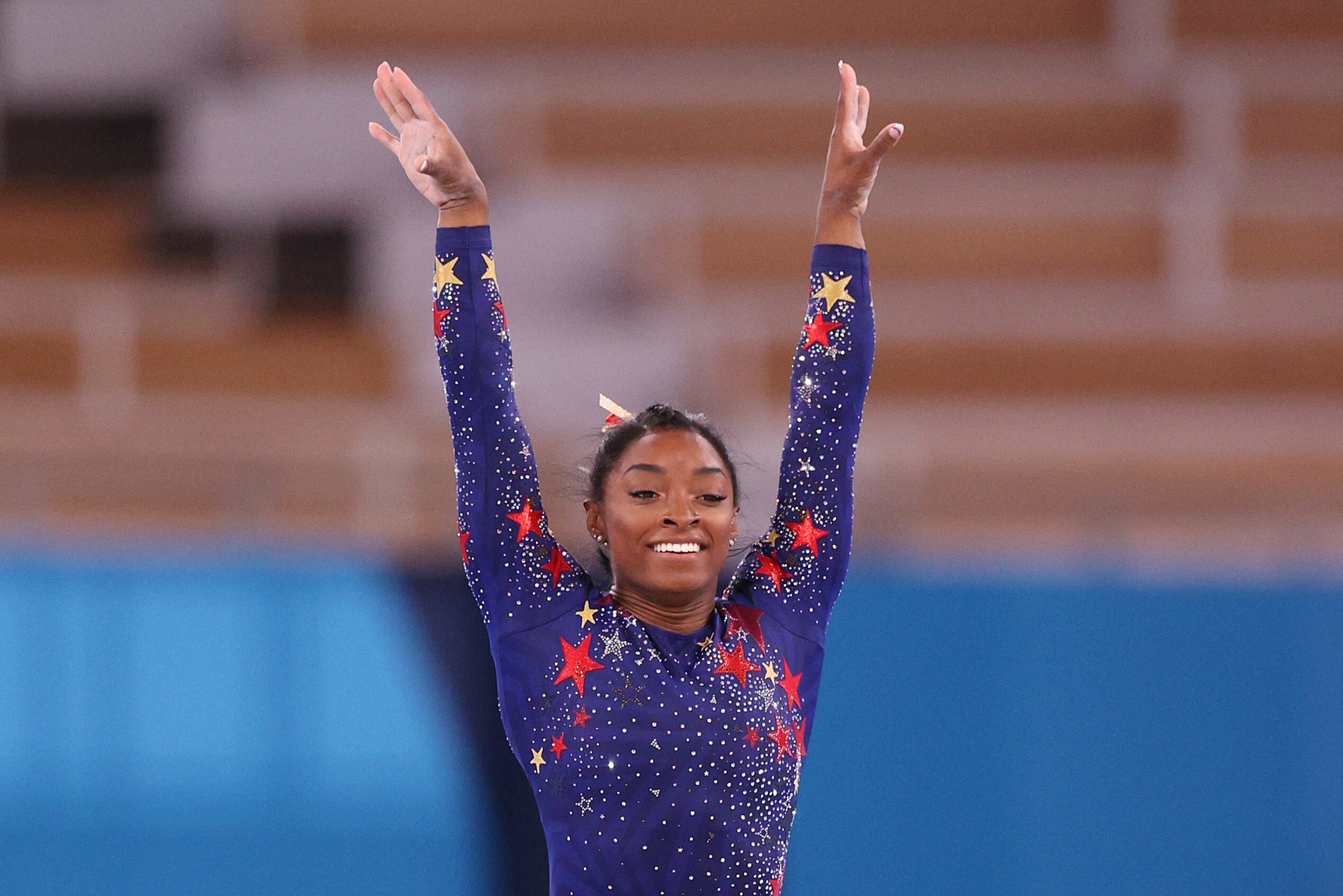 Simone Biles: The female gymnast with the most World all-around titles. 2540x1700 HD Background.