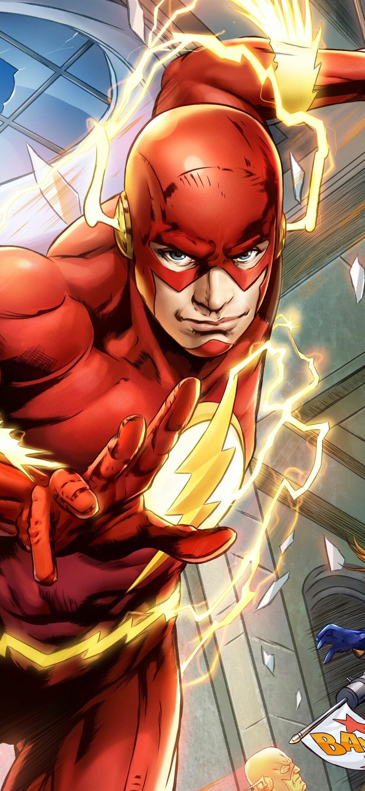 Flash (DC): A founding member of The Justice League in the comic books. 1250x2690 HD Background.