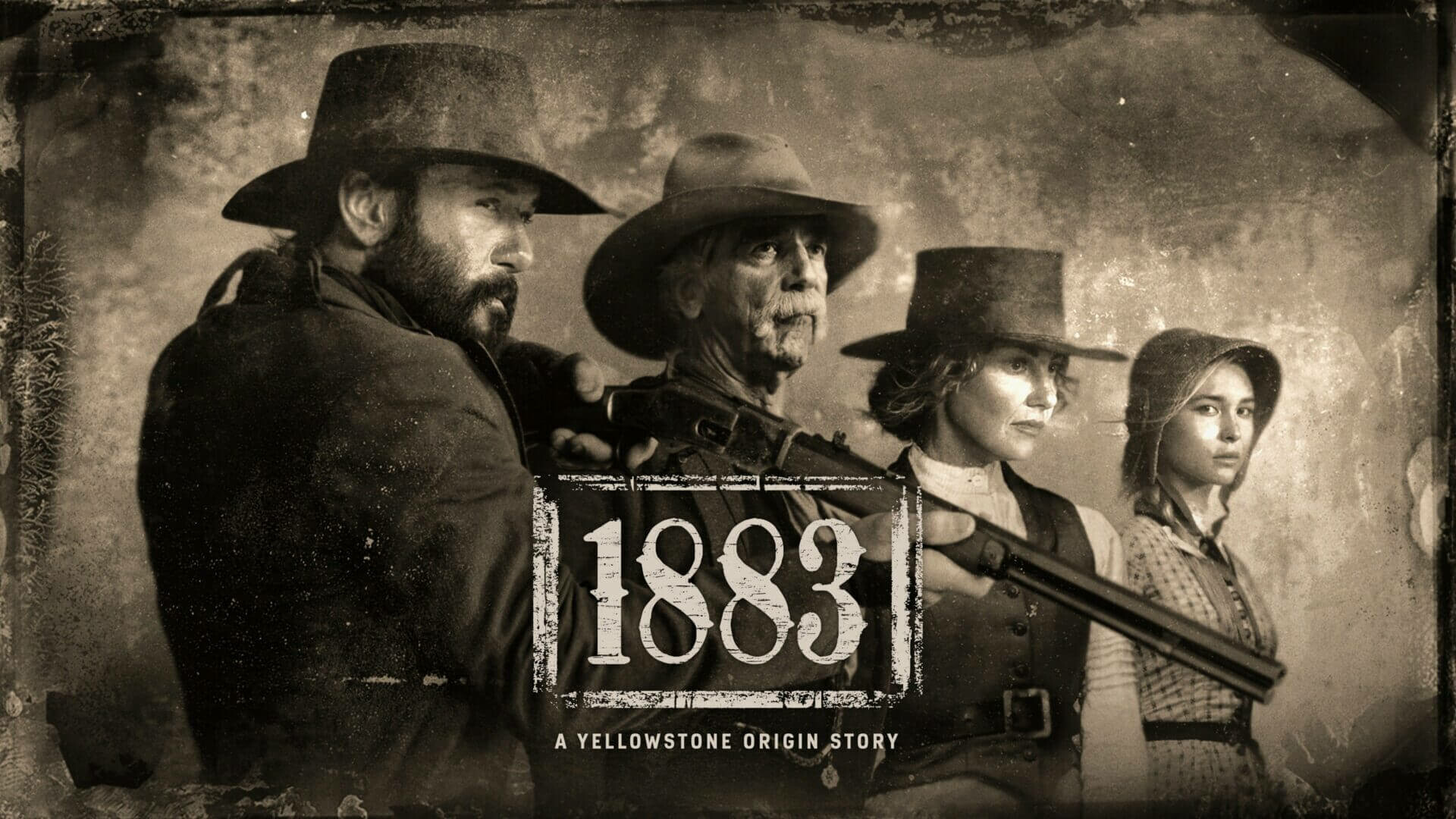 1883 (TV Series): The history of the Dutton family, Created by Taylor Sheridan. 1920x1080 Full HD Background.