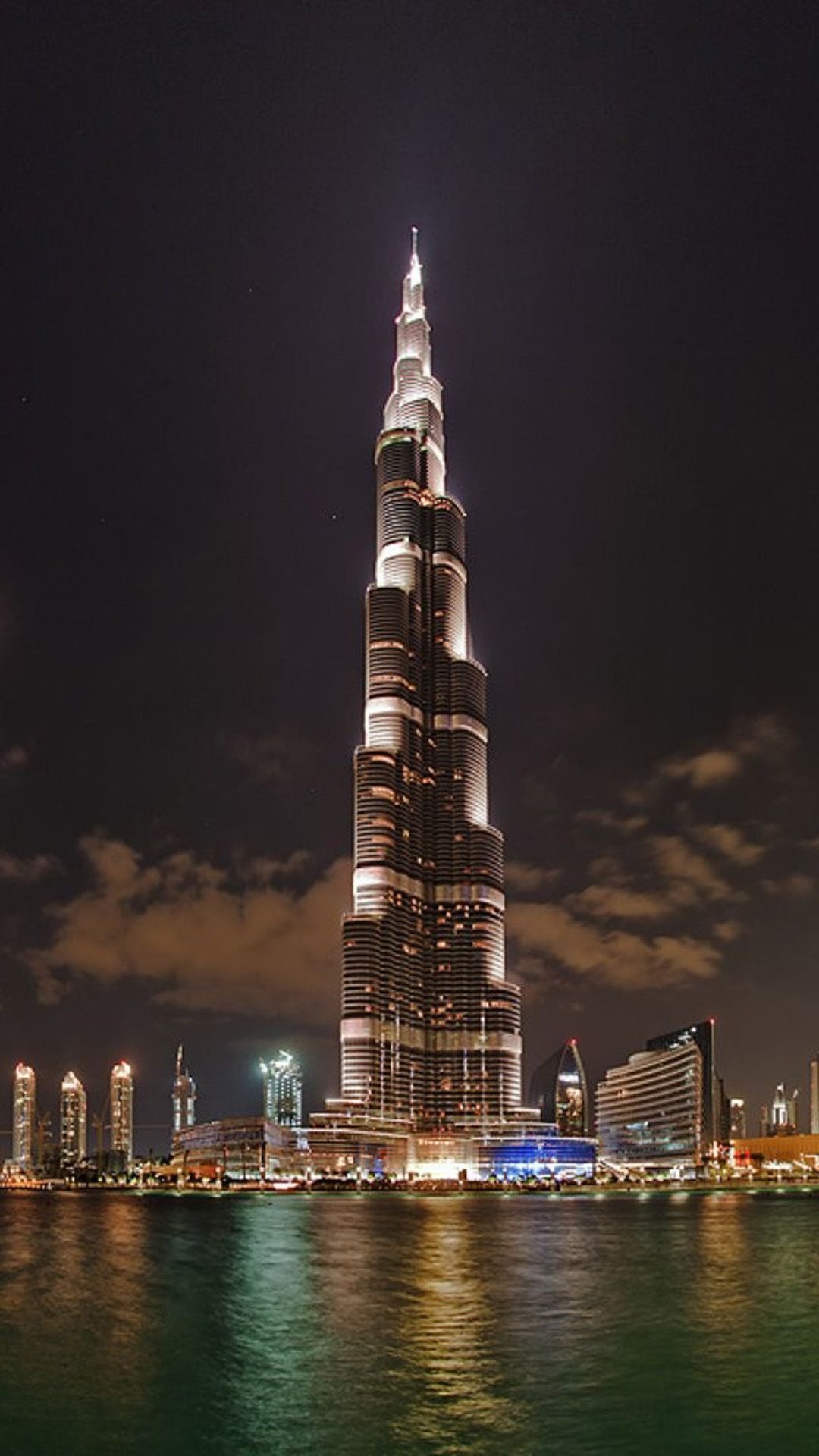 Burj Khalifa, Enchanting night views, HD wallpapers, Downloadable collection, 1080x1920 Full HD Handy