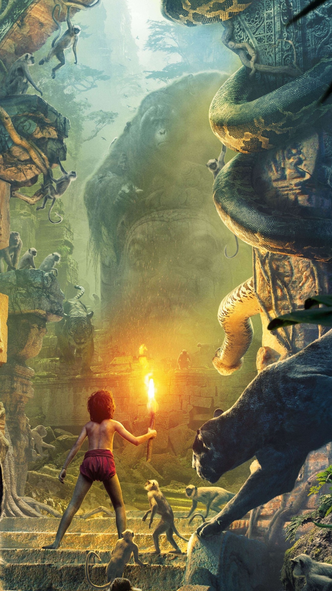 The Jungle Book (Movie), 2016 movie experience, Journey in the wild, Heartwarming tale, 1080x1920 Full HD Handy