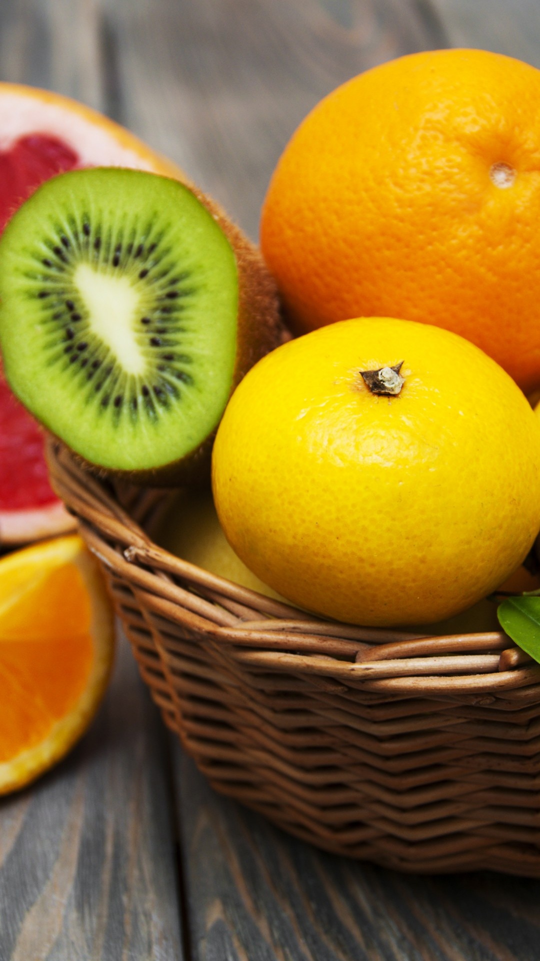 Lemon kiwi grapefruit, Citrus fruits, Vitamin-rich, Mouth-watering, 1080x1920 Full HD Handy