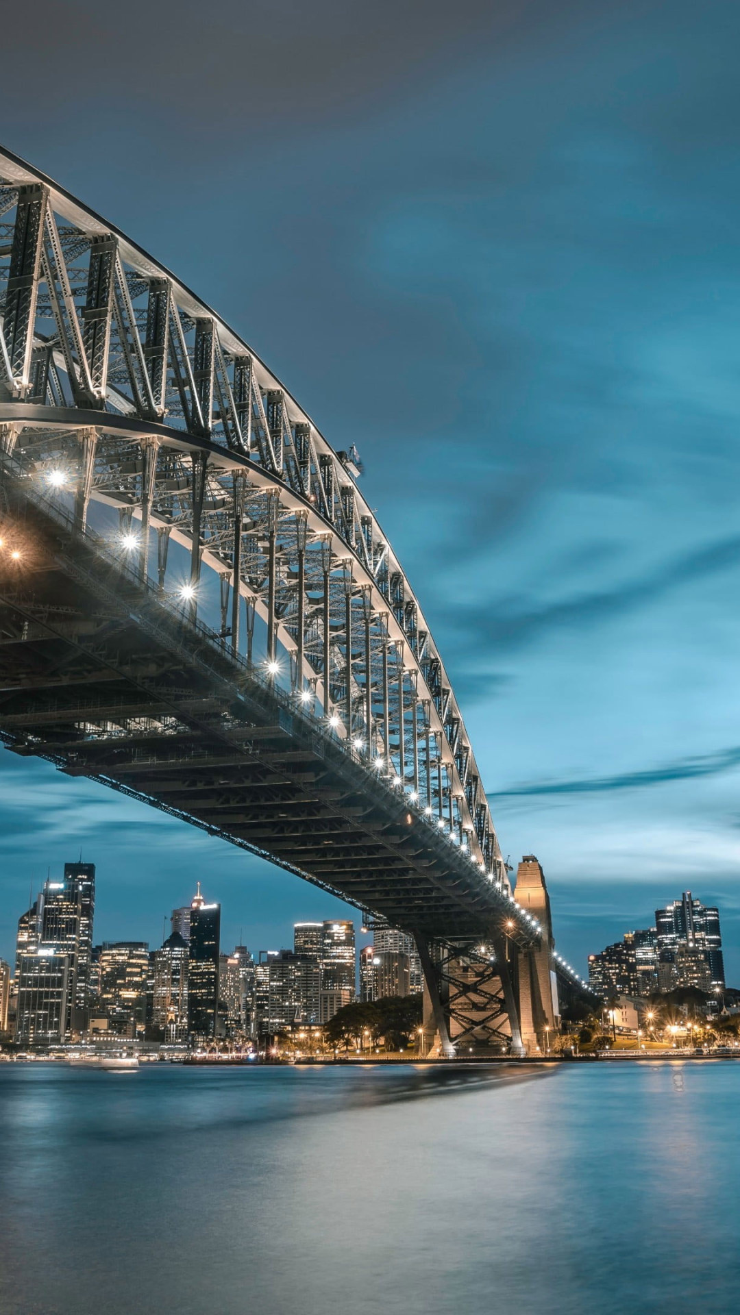 Skyline der Sydney Harbour Bridge wallpaper, 1080x1920 Full HD Handy