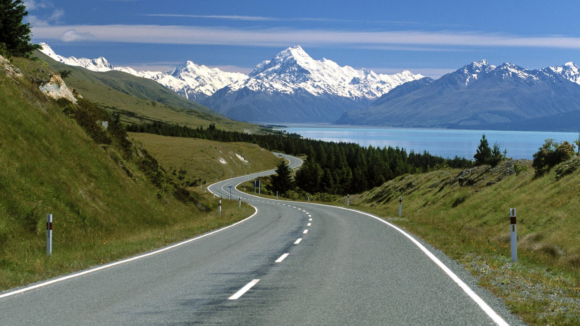 South Island, New Zealand, Travels, Beautiful landscapes, 1920x1080 Full HD Desktop