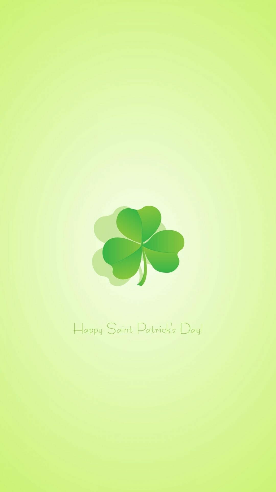 Saint Patrick's Day: An official public holiday in Ireland, Symbol, Clover. 1080x1920 Full HD Wallpaper.