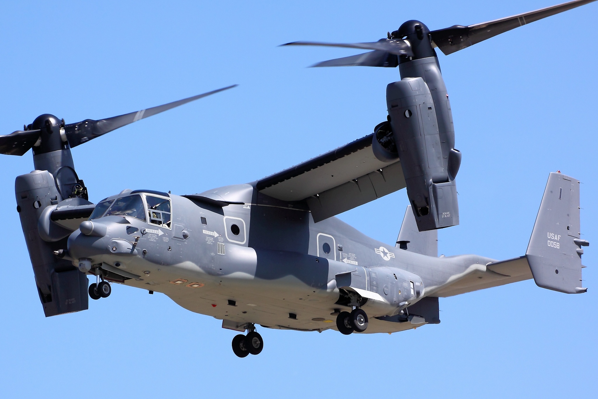V-22 Osprey, Military helicopter, Cargo transport plane, Wallpaper, 2050x1370 HD Desktop