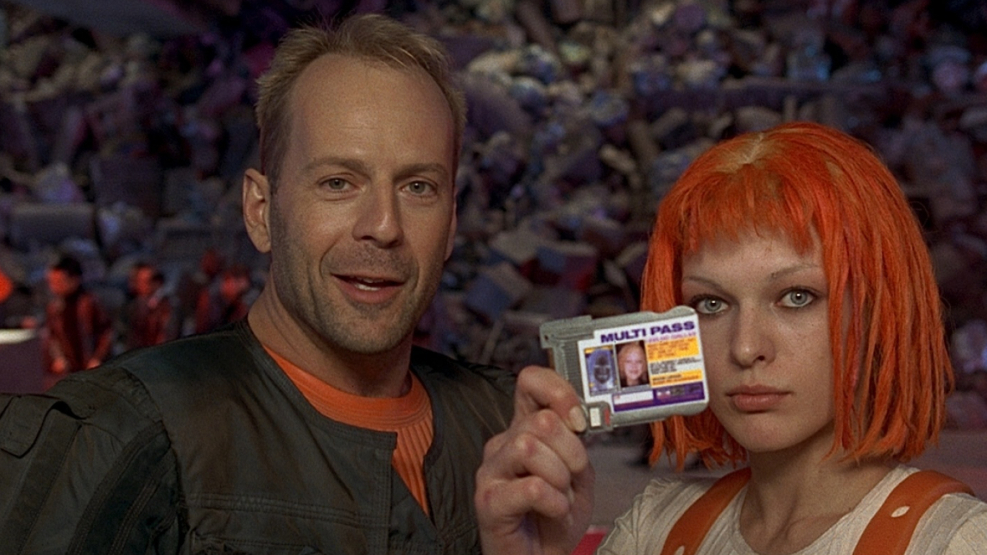 Bruce Willis, The Fifth Element, Multipass, Iconic movies, 1920x1080 Full HD Desktop