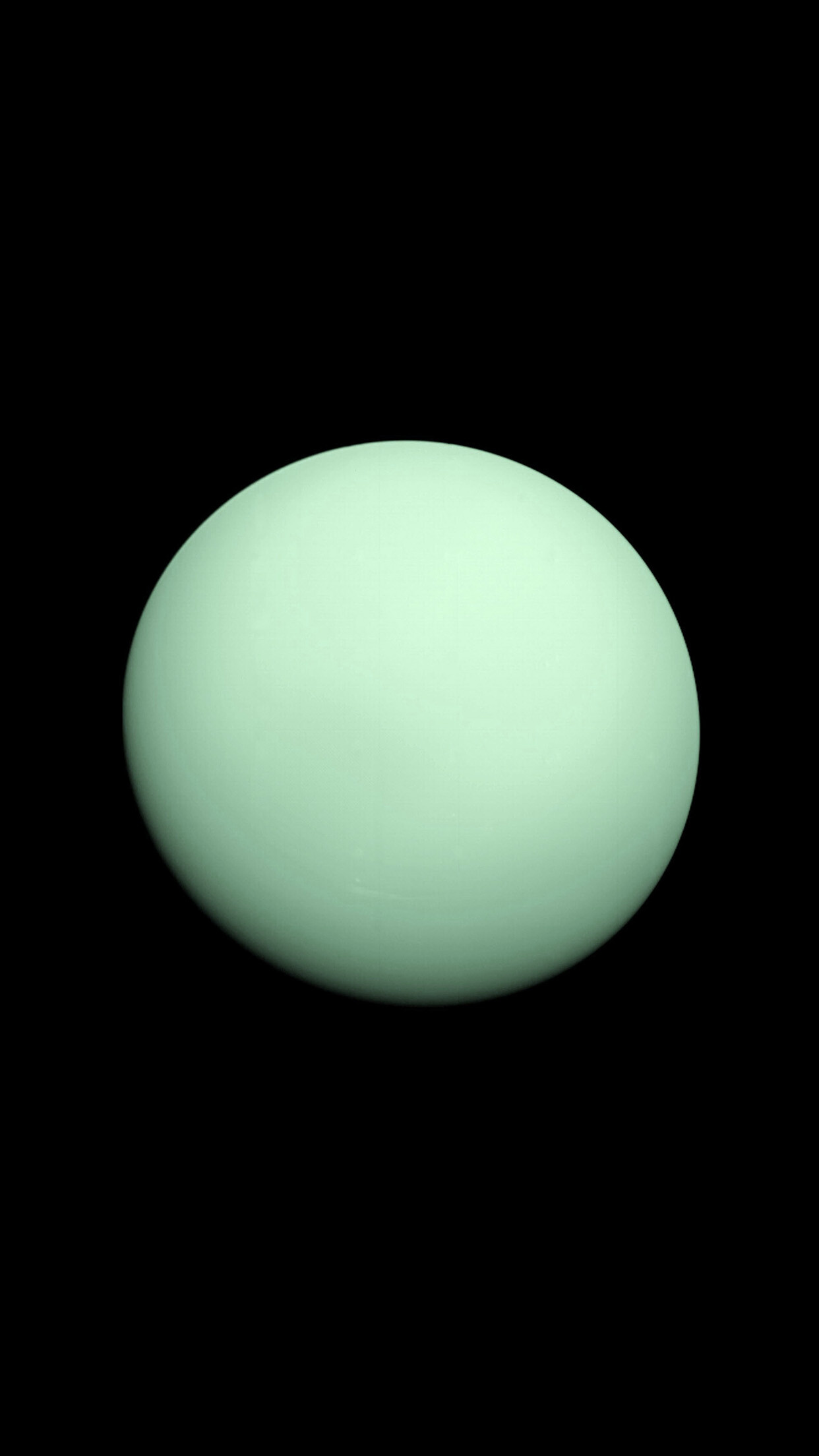 Uranus: The third-largest planet by diameter, yet fourth most massive. 1250x2210 HD Background.