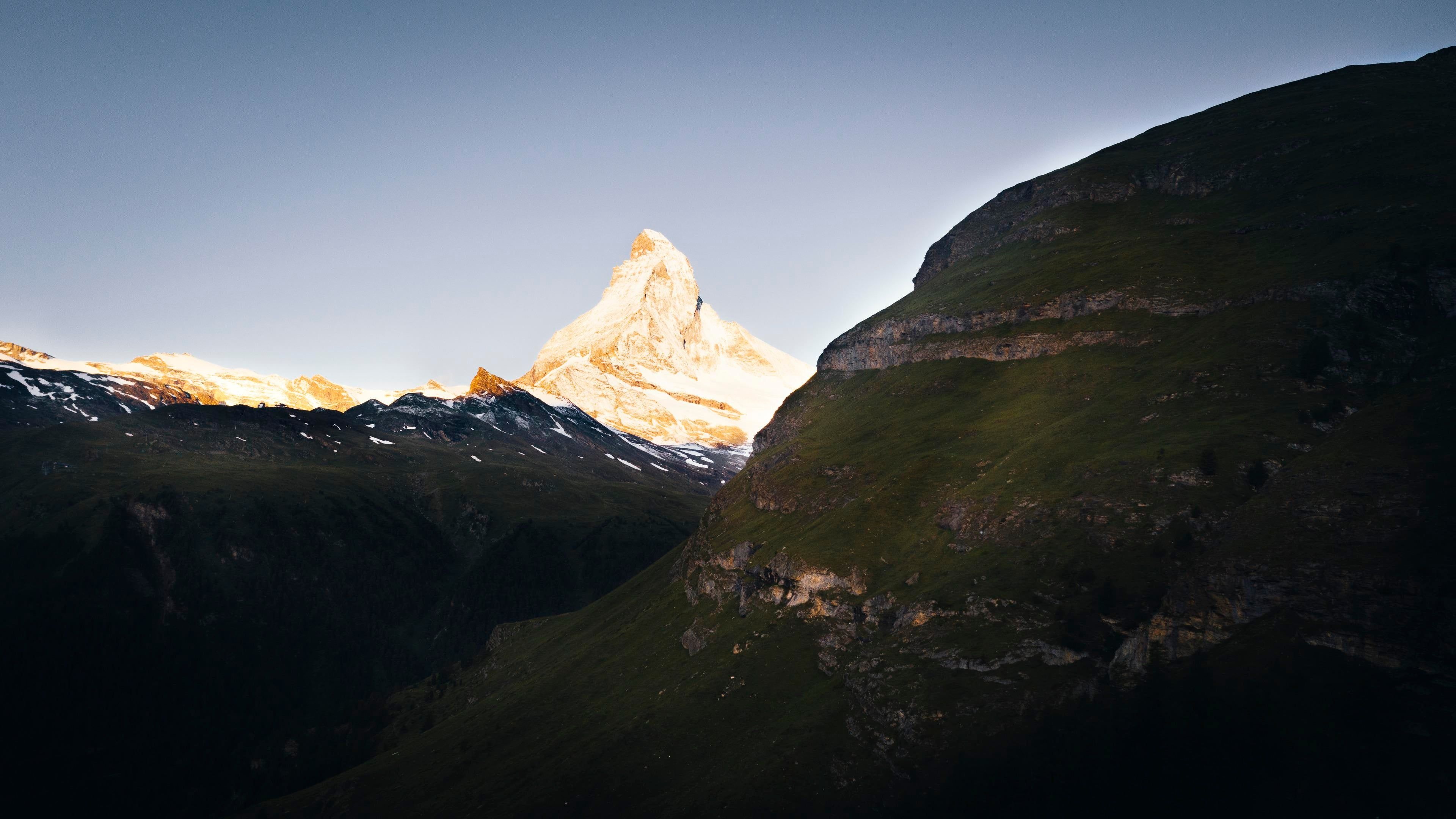 Morning at Matterhorn, 4K wallpaper, Serene scenery, Desktop beauty, 3840x2160 4K Desktop