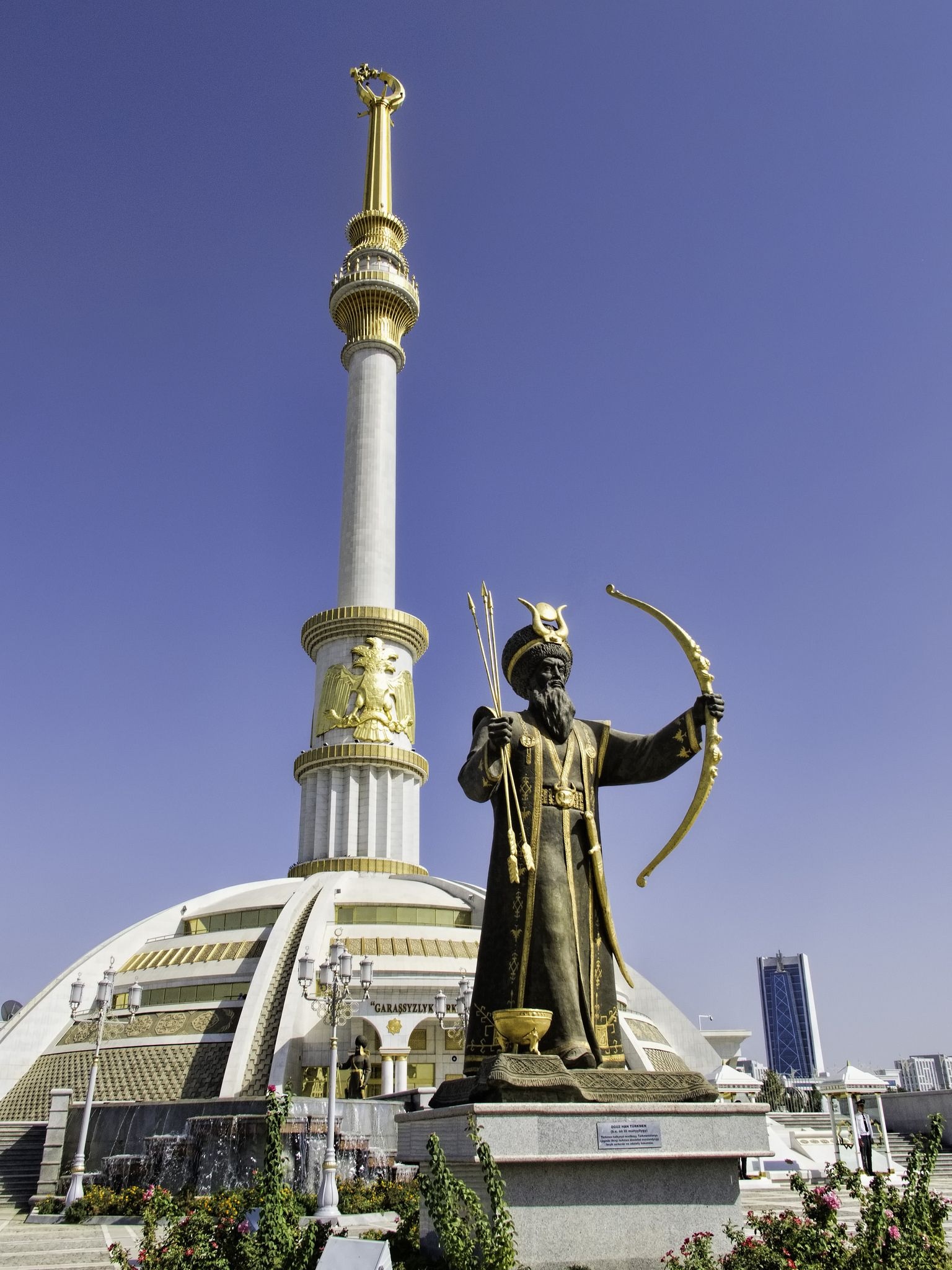 Ashgabat unusual buildings, Turkmenistan architecture, Central Asia, Fascinating structures, 1540x2050 HD Phone