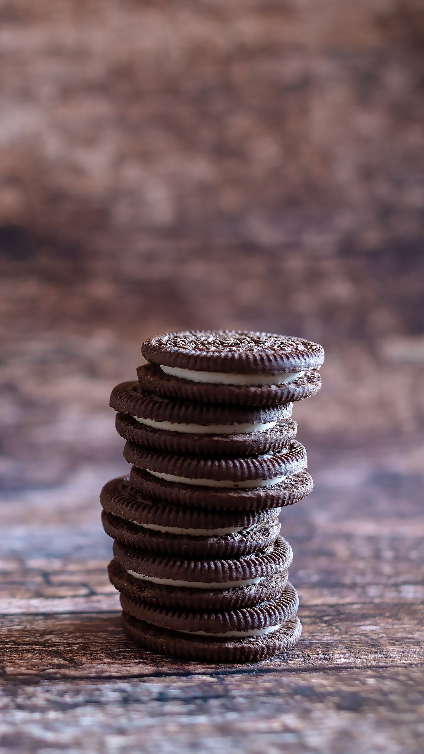 Oreo Cookies: A type of sandwich cookie, Snack. 1440x2560 HD Background.