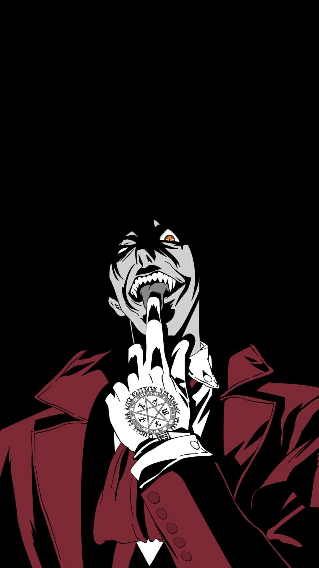 Hellsing universe, Intriguing concept, Alucard's enigma, Dark and mysterious, 1080x1920 Full HD Handy