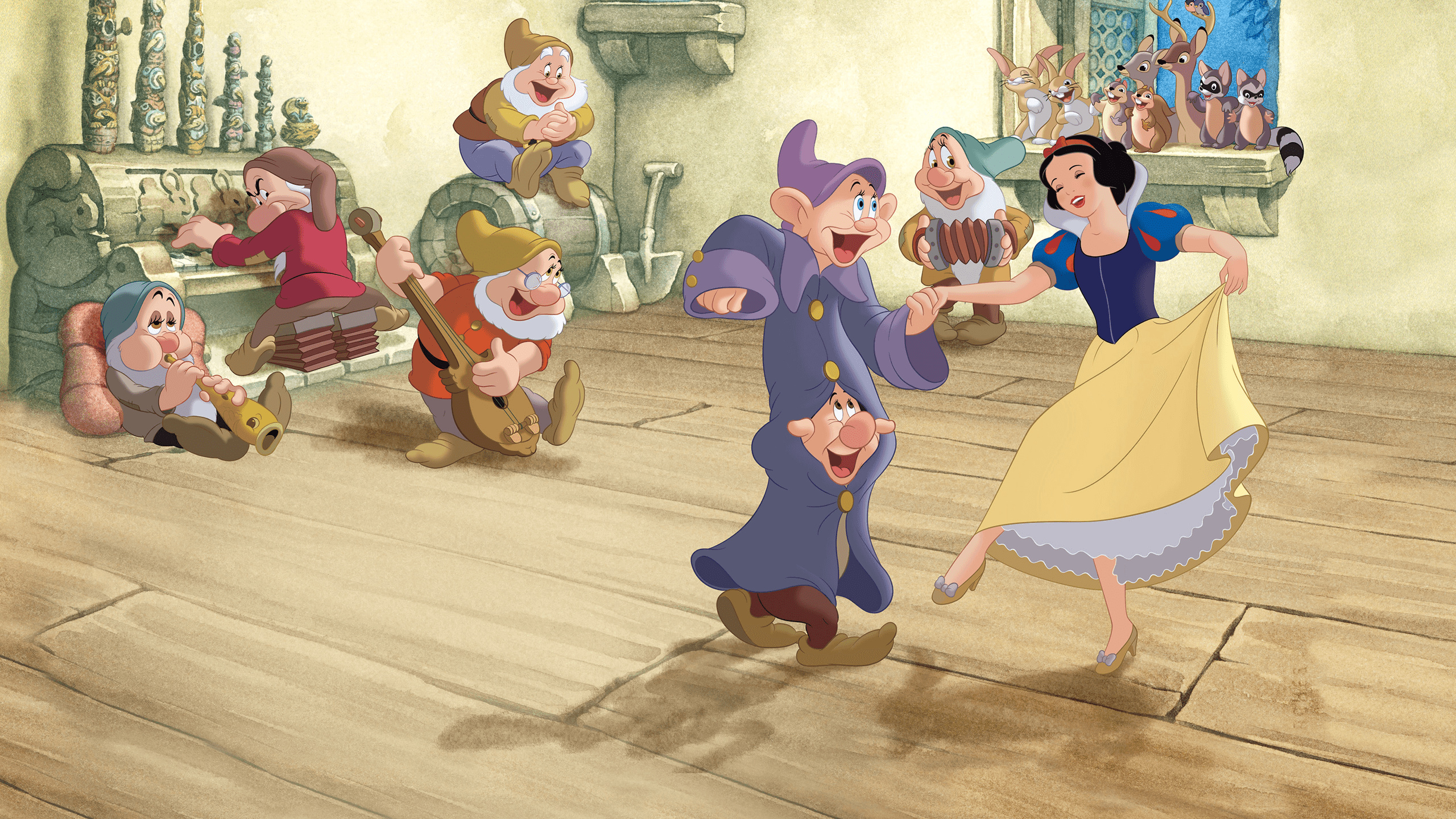 Snow White, Animation, Snow White and the Seven Dwarfs, Movies anywhere, 2560x1440 HD Desktop