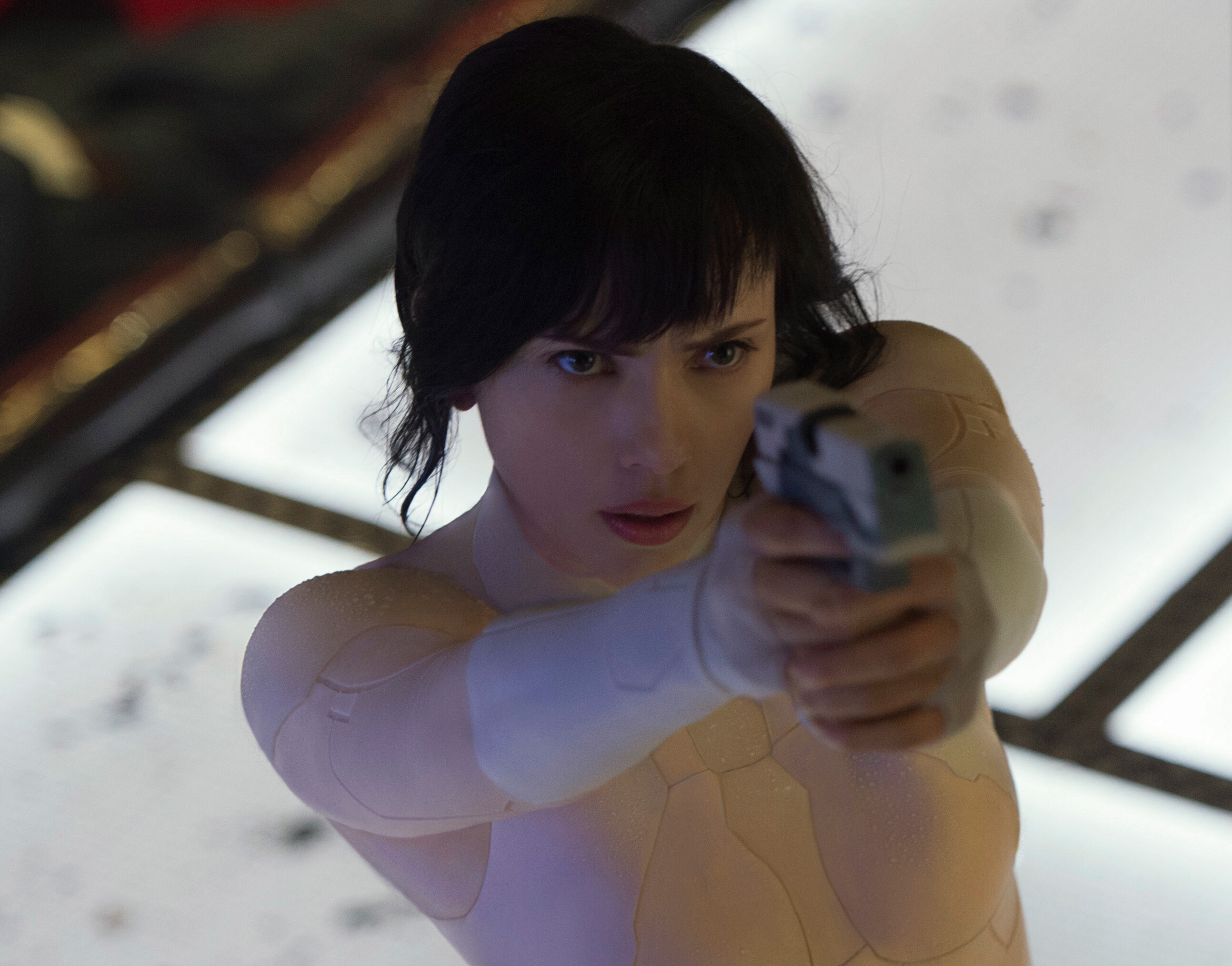 Ghost in the Shell (Movie): Mira Killian, the sole survivor of a cyberterrorist attack that killed her parents, Japanese manga adaptation. 2590x2030 HD Wallpaper.