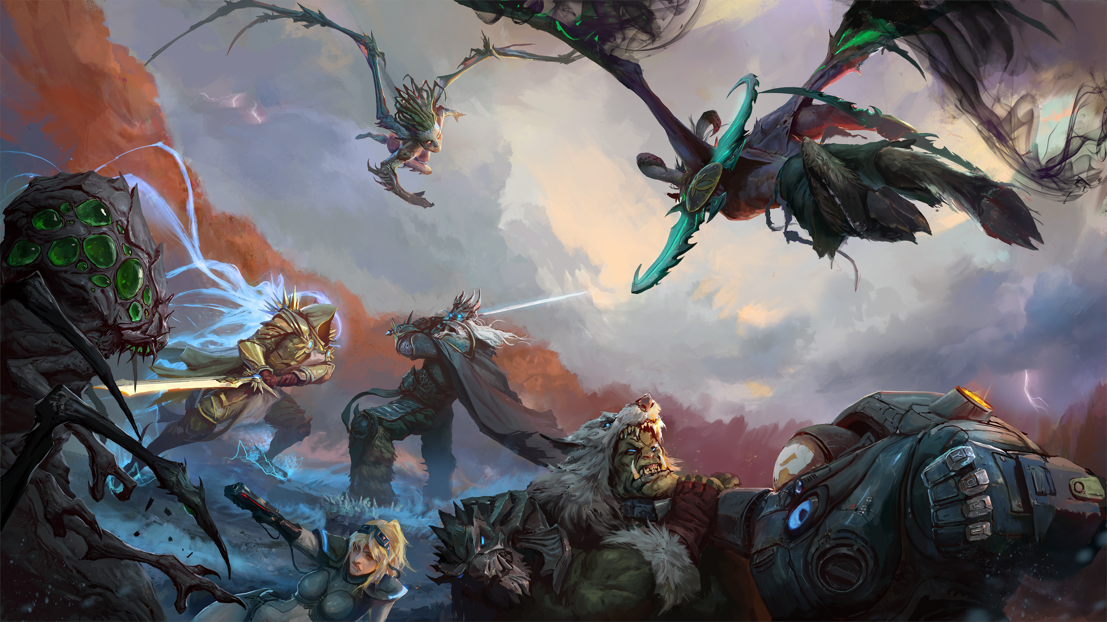 Heroes of the Storm, Nova wallpaper, MOBA game, Blizzard entertainment, 3840x2160 4K Desktop