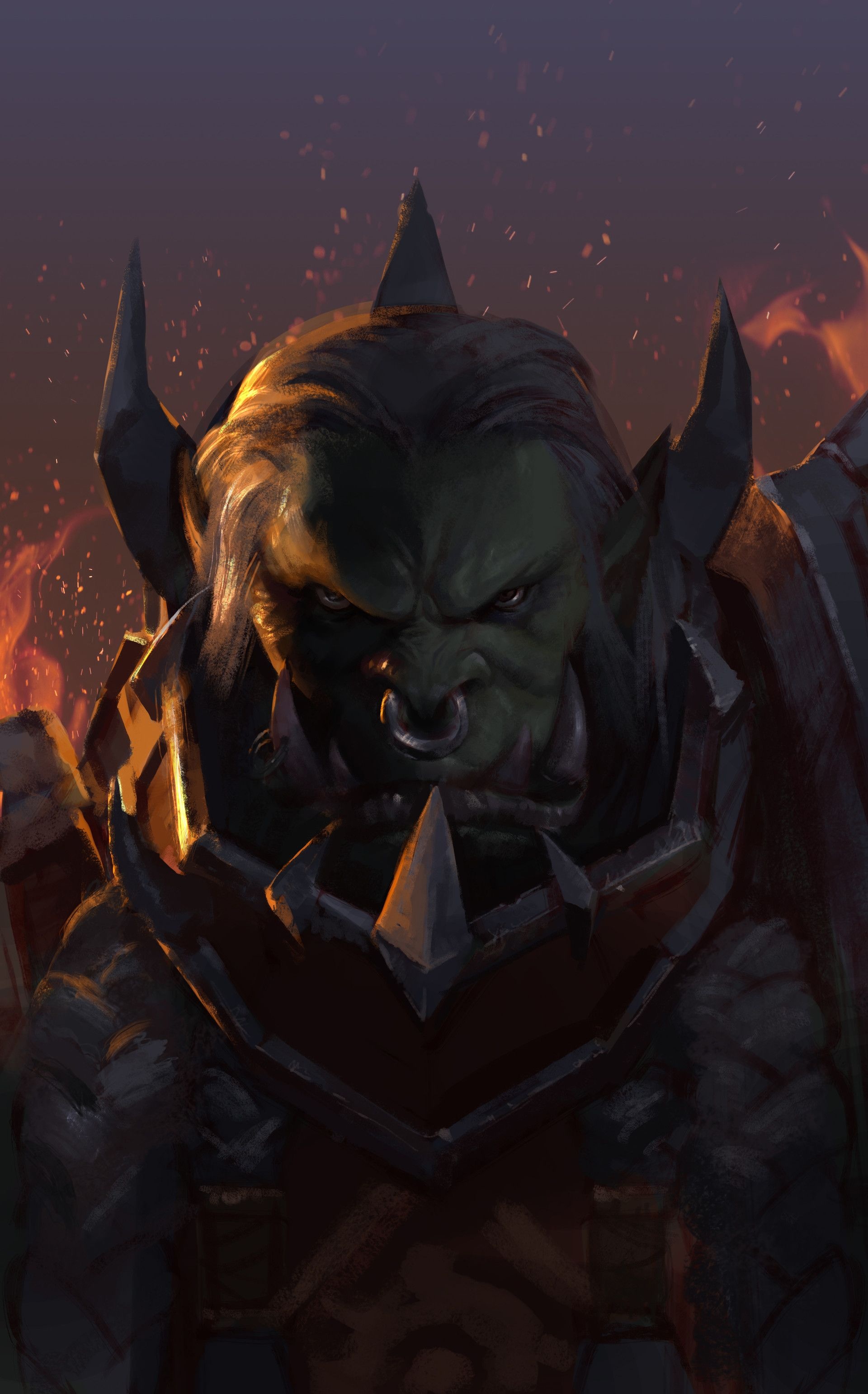 Saurfang the Mighty, Thrall's lieutenant, Honor and strength, Legendary warrior, 1920x3090 HD Phone
