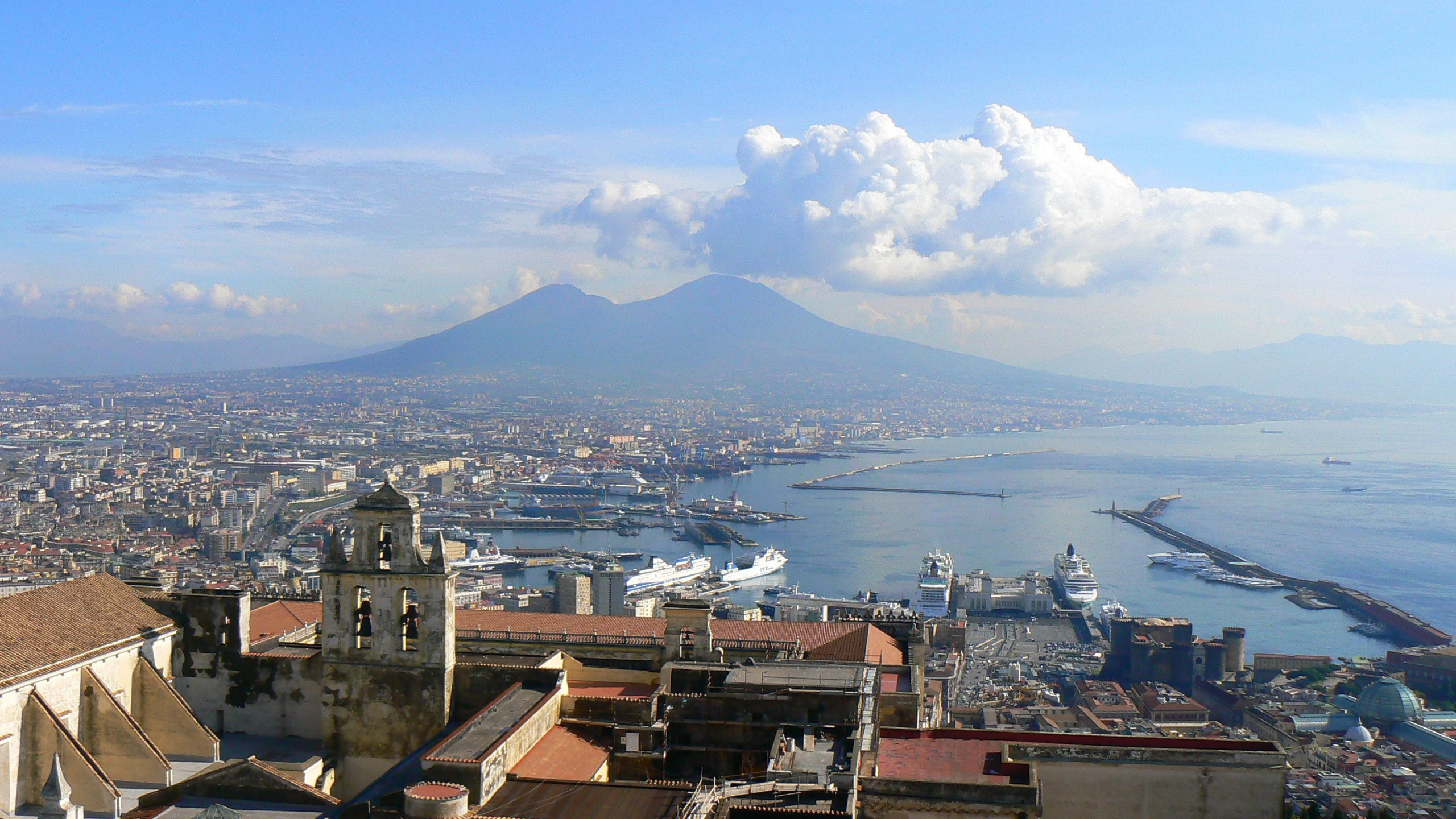 Naples, Italy, Wallpaper 92360, Breathtaking cityscape, 2560x1440 HD Desktop