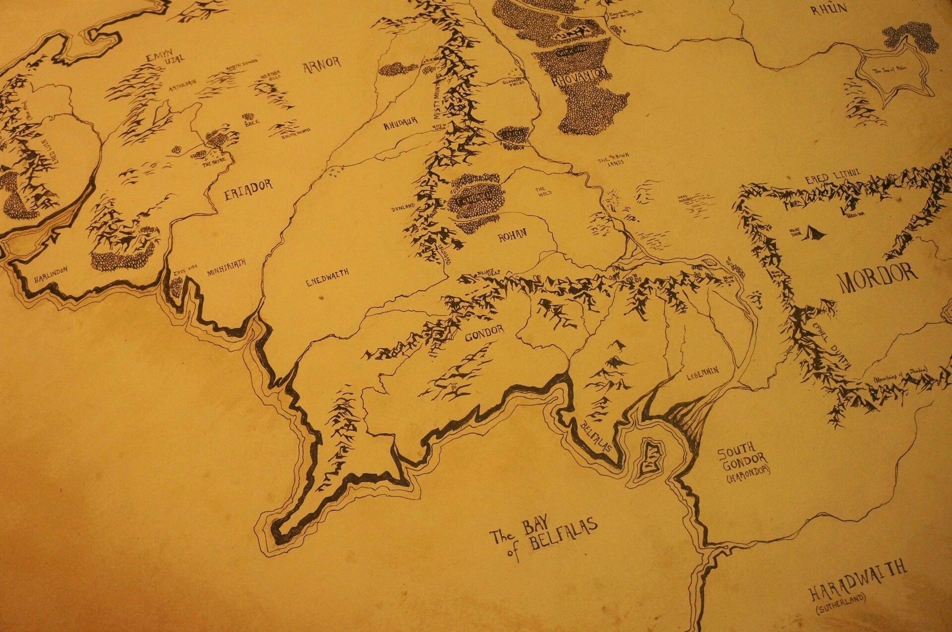 Lord of the Rings Map, High resolution, 1920x1280 HD Desktop