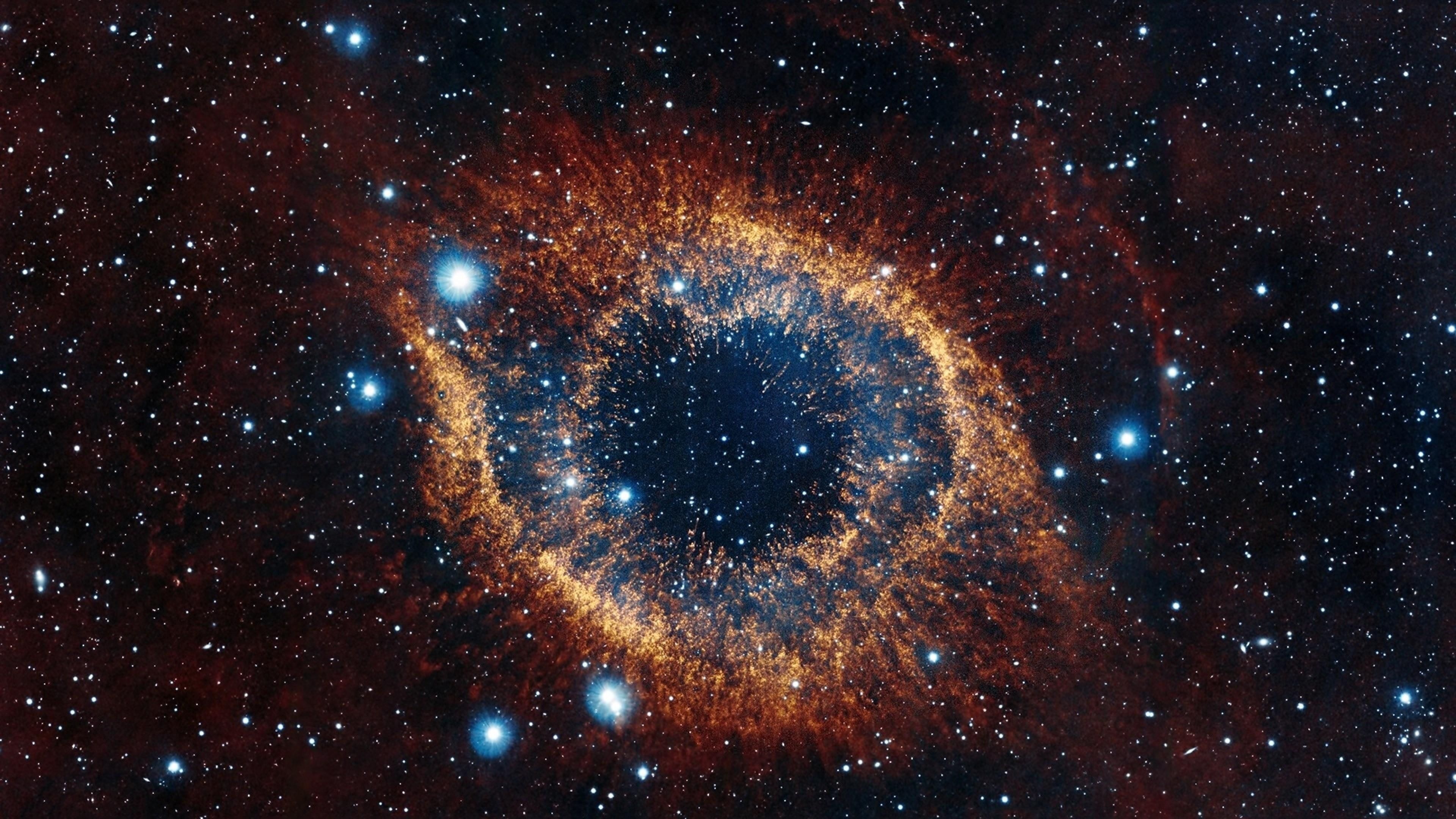Cosmos, Helix nebula, Explosion wallpaper, 3840x2160 4K Desktop