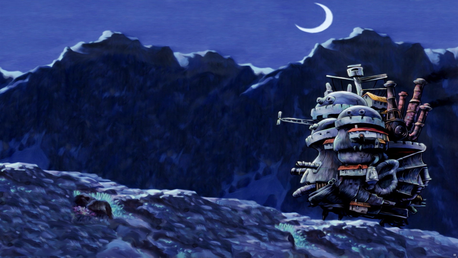 Howl's Moving Castle HD wallpaper, Enchanting fantasy, Beautiful artwork, Anime film, 1920x1080 Full HD Desktop