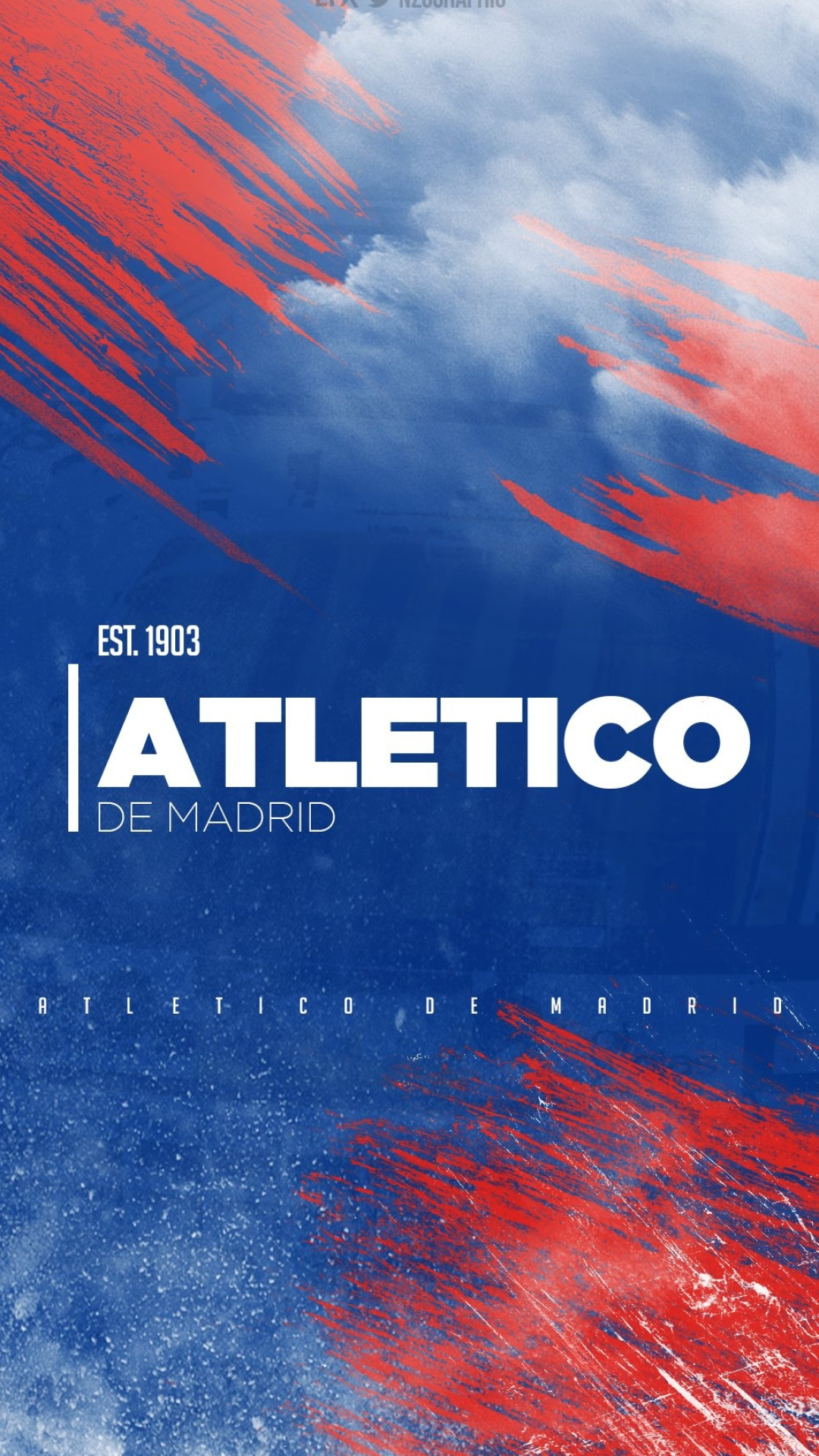 Atletico Madrid: The club lost the 1986 European Cup Winners' Cup final to Dynamo Kyiv. 1080x1920 Full HD Background.