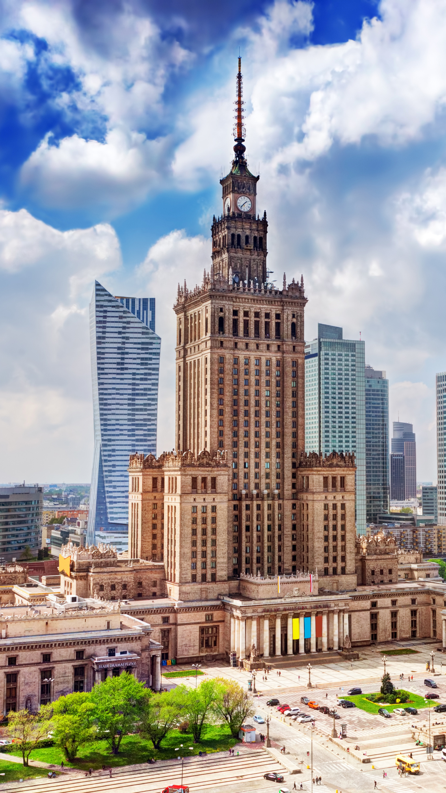 Warsaw, Man-made capital, Modern metropolis, Vibrant cityscape, 1440x2560 HD Handy