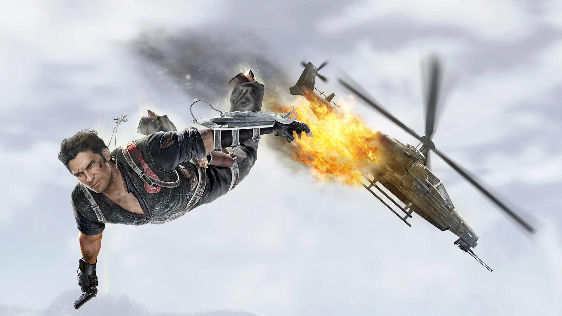 Just Cause gaming, Chaos unleashed, Rico Rodriguez's adventure, Explosive gameplay, 1920x1080 Full HD Desktop