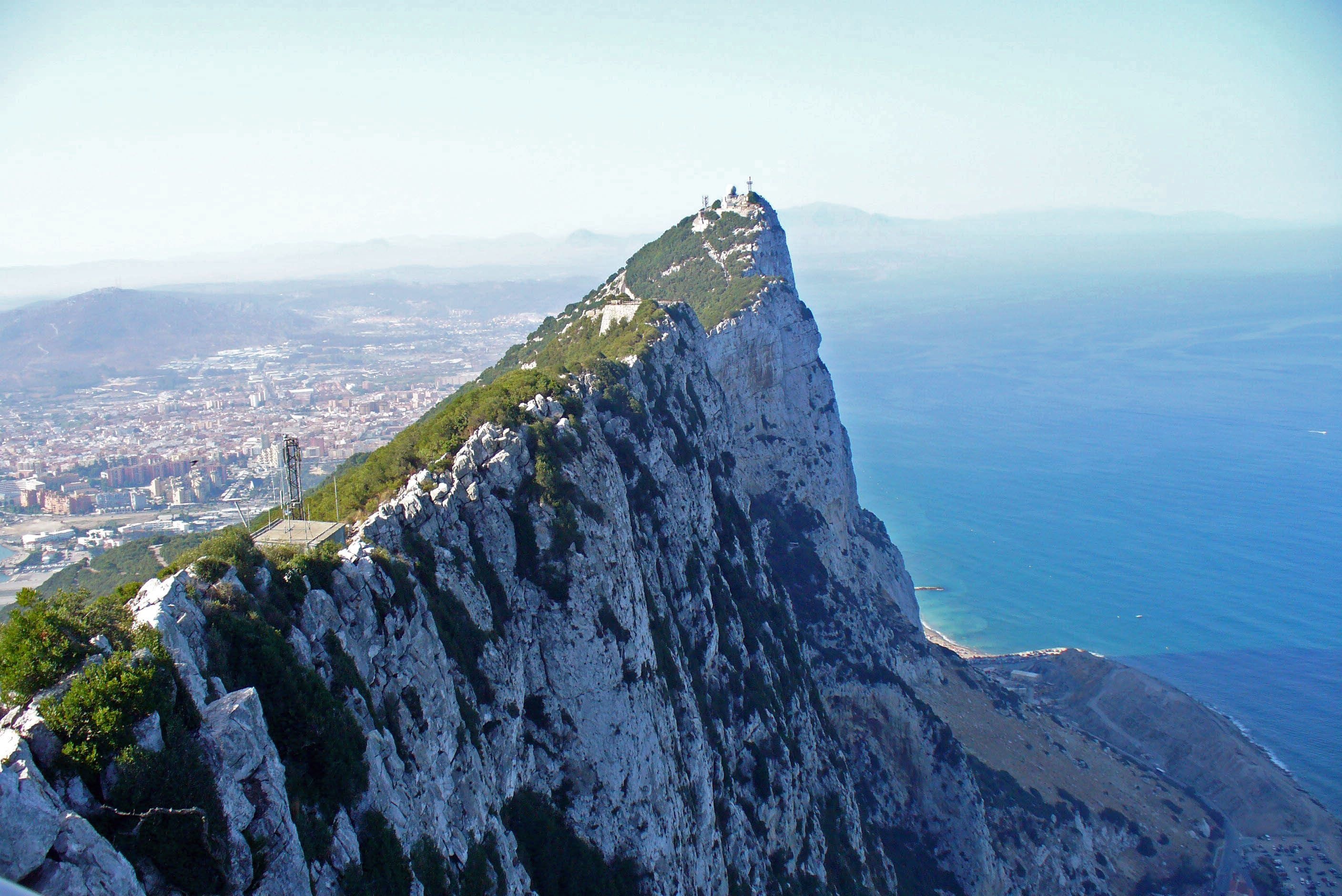 Rock of Gibraltar, Unique landmark, UK territory, Natural beauty, 2820x1880 HD Desktop
