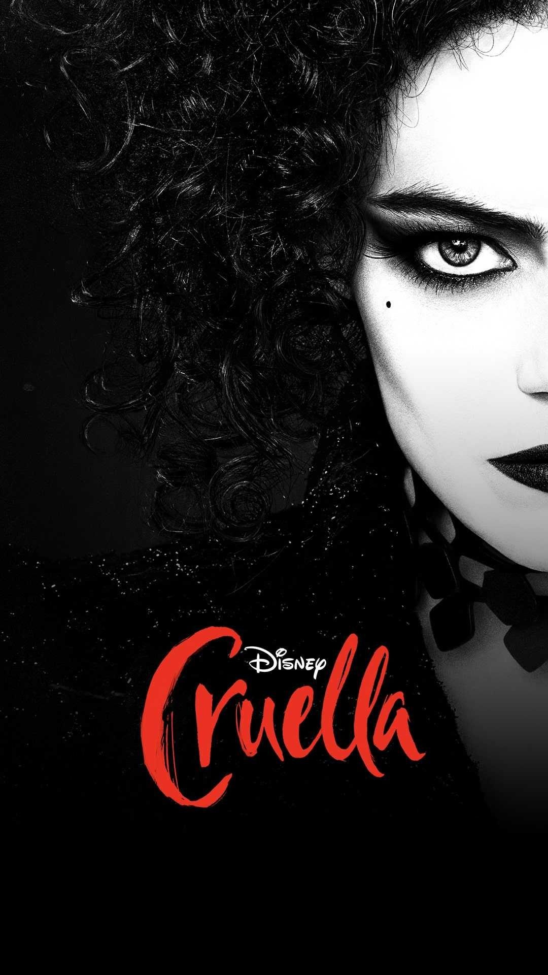 Cruella, Emma Stone, 101 Dalmatians, Disney films, 1080x1920 Full HD Phone