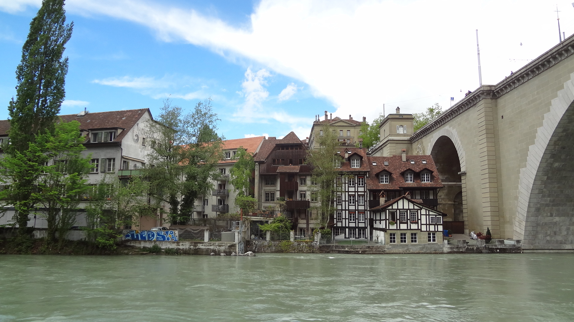 River Aare, Switzerland, Weepingredorger, Bern, 1920x1080 Full HD Desktop
