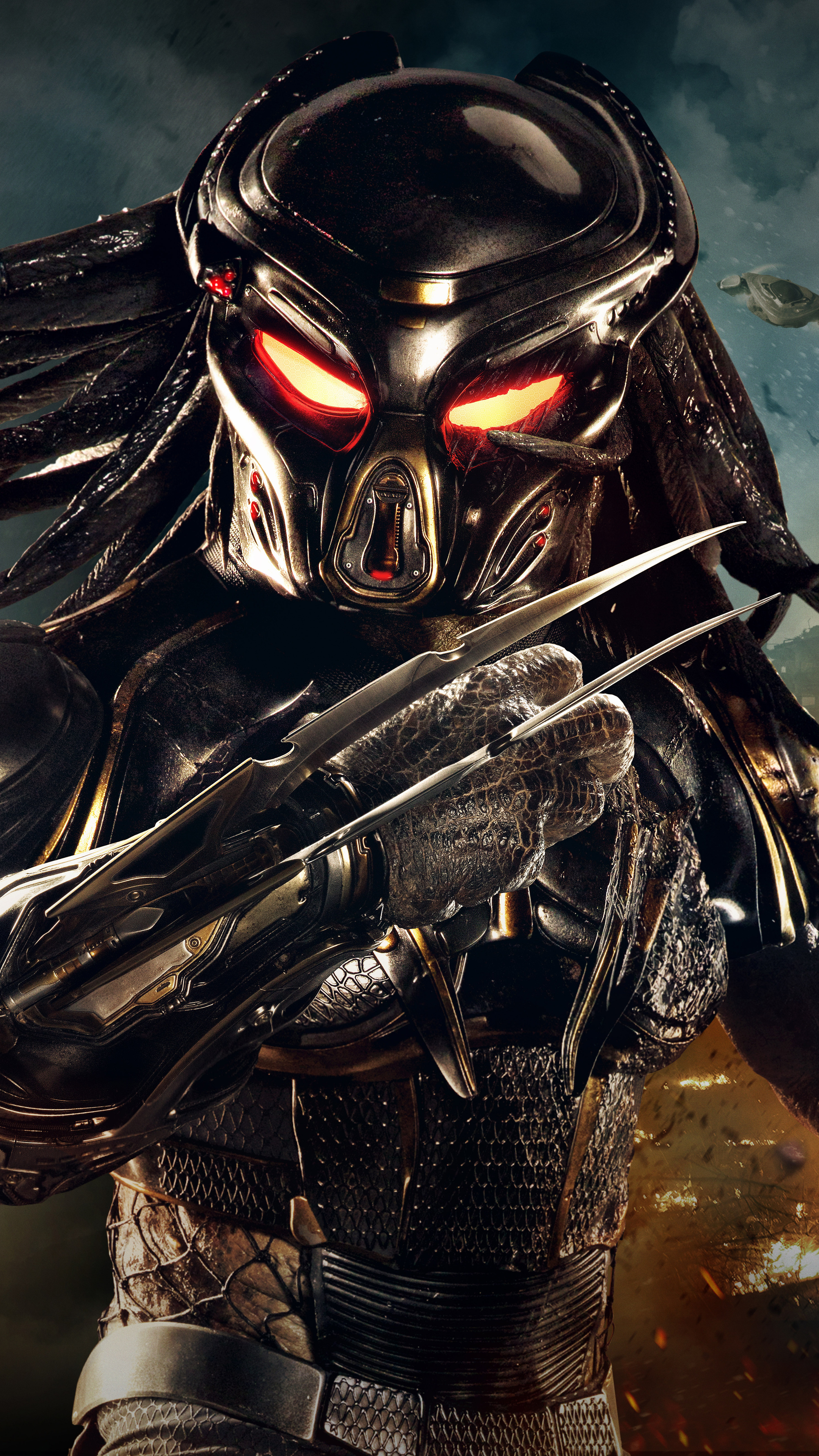 Predator: The titular extraterrestrial species featured in the science fiction franchise. 2160x3840 4K Wallpaper.