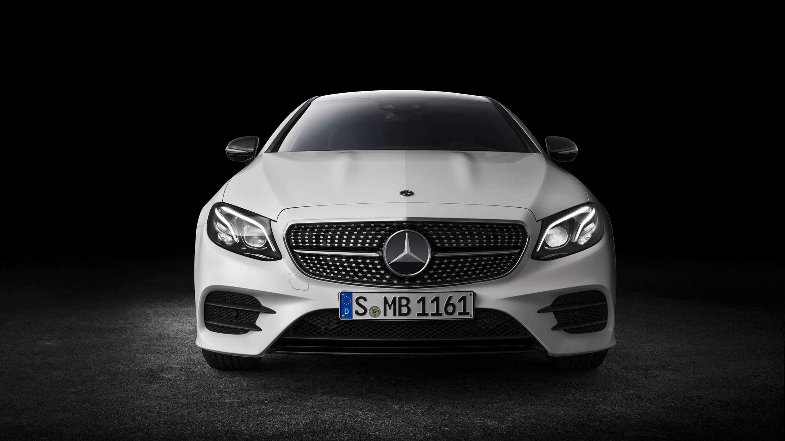 Mercedes-Benz E-Class, Coupe front view, WQHD wallpaper, Stunning visuals, 2560x1440 HD Desktop