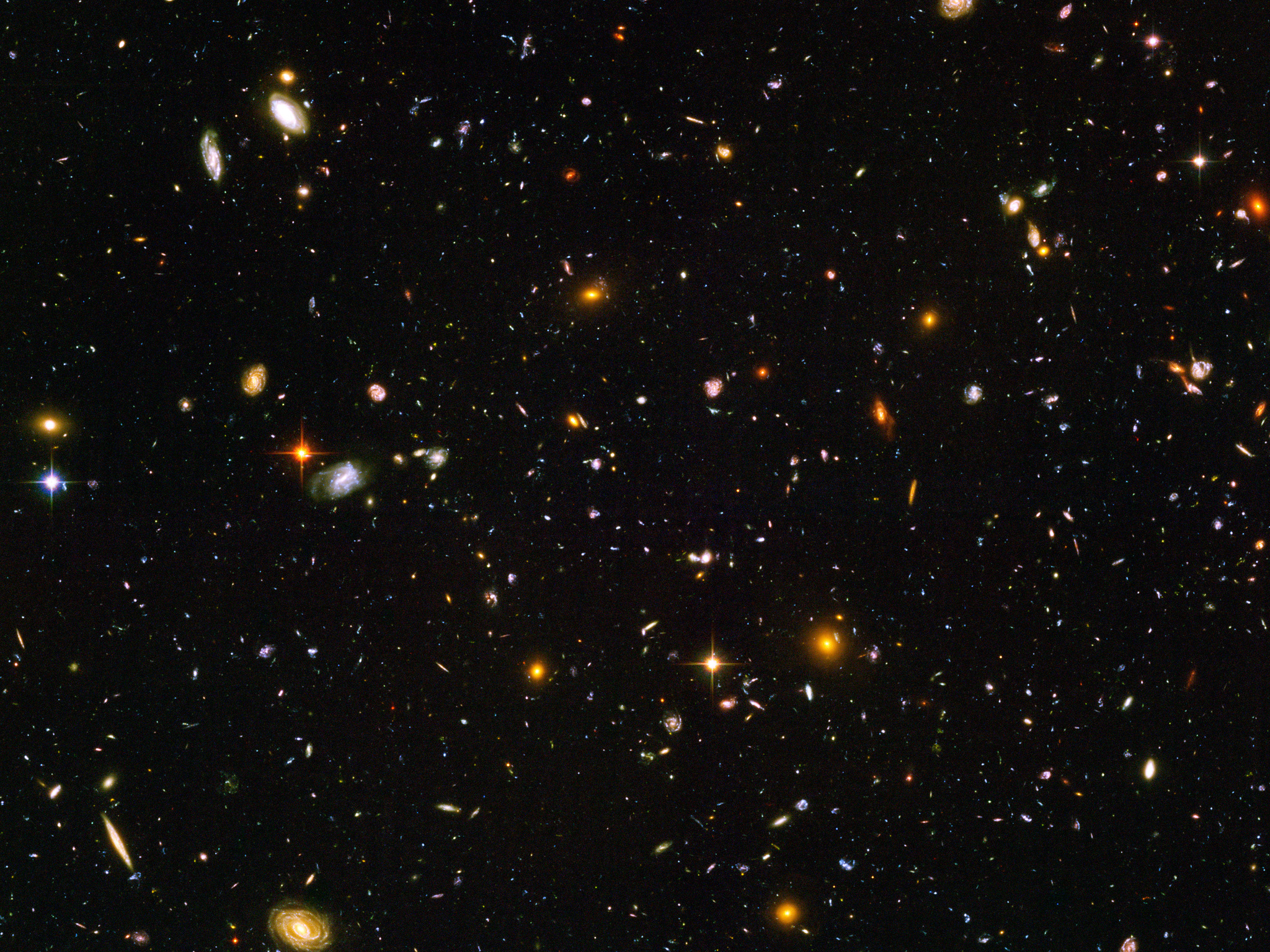 Hubble Deep Field, Space exploration, Distant universe, EsaHubble's images, 2050x1540 HD Desktop