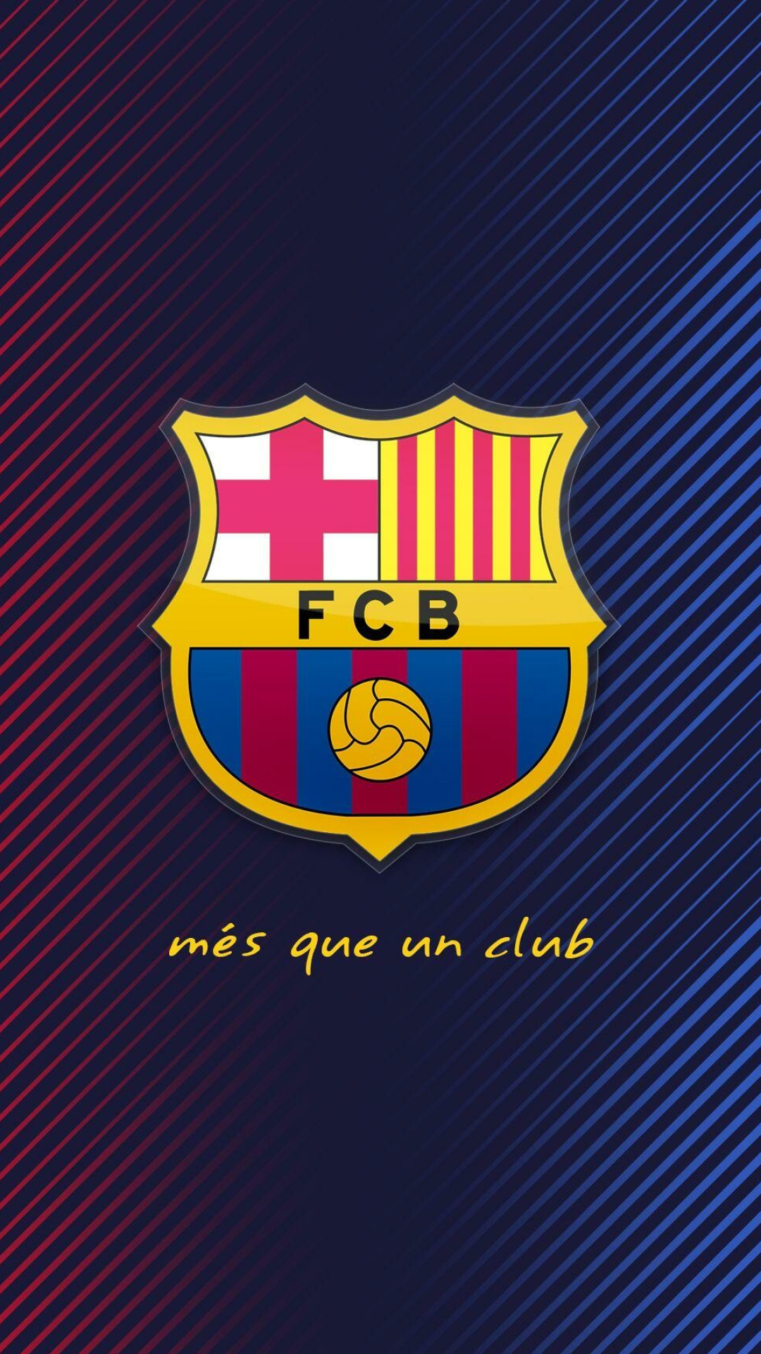 FC Barcelona: The record holder, 11 Supercopa de Espana, 3 Copa Eva Duarte and 2 Copa de la Liga trophies. 1080x1920 Full HD Background.