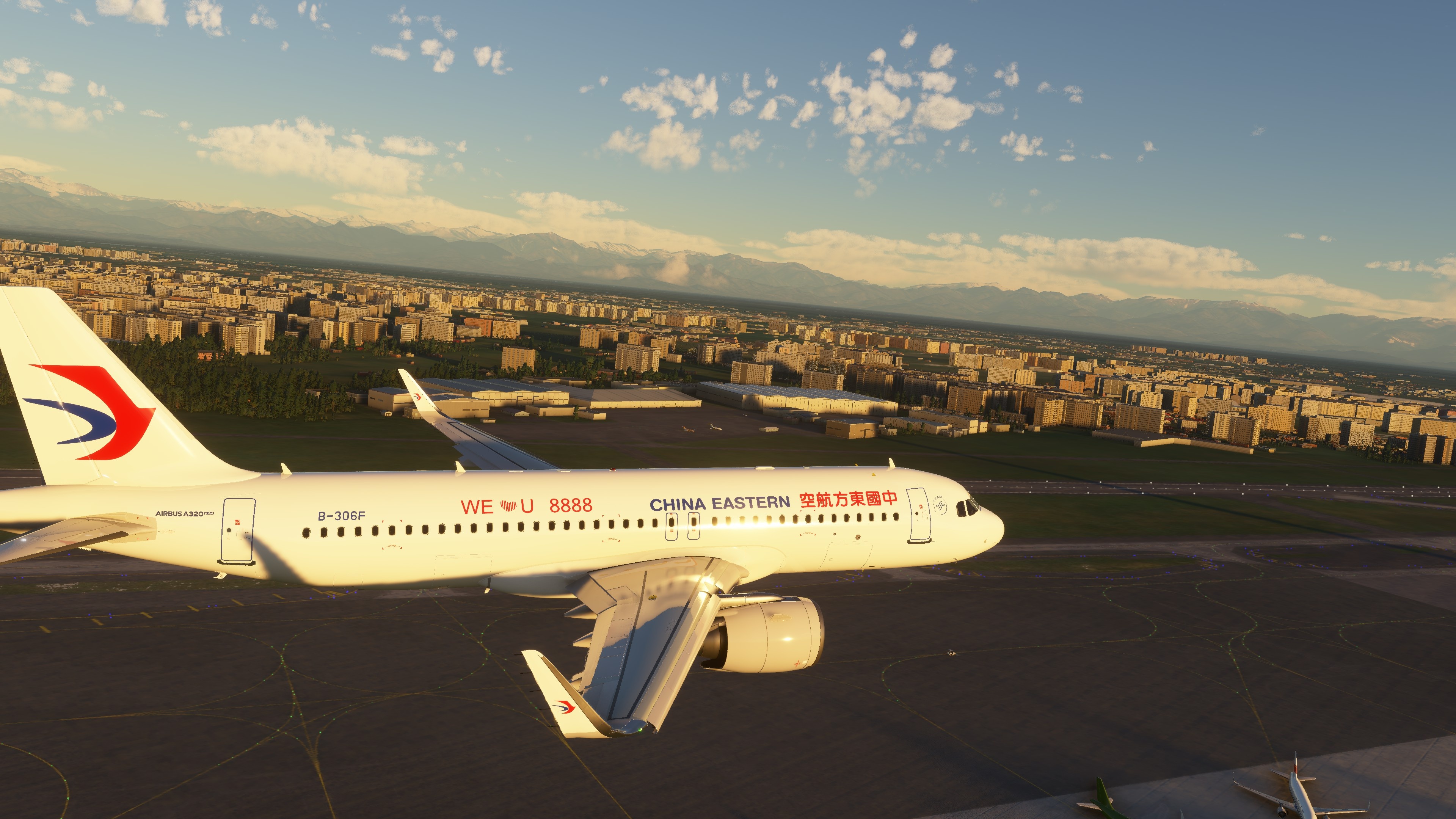 China Eastern Airlines, A320neo liveries, Flight simulator enthusiasts, Virtual aviation, 3840x2160 4K Desktop