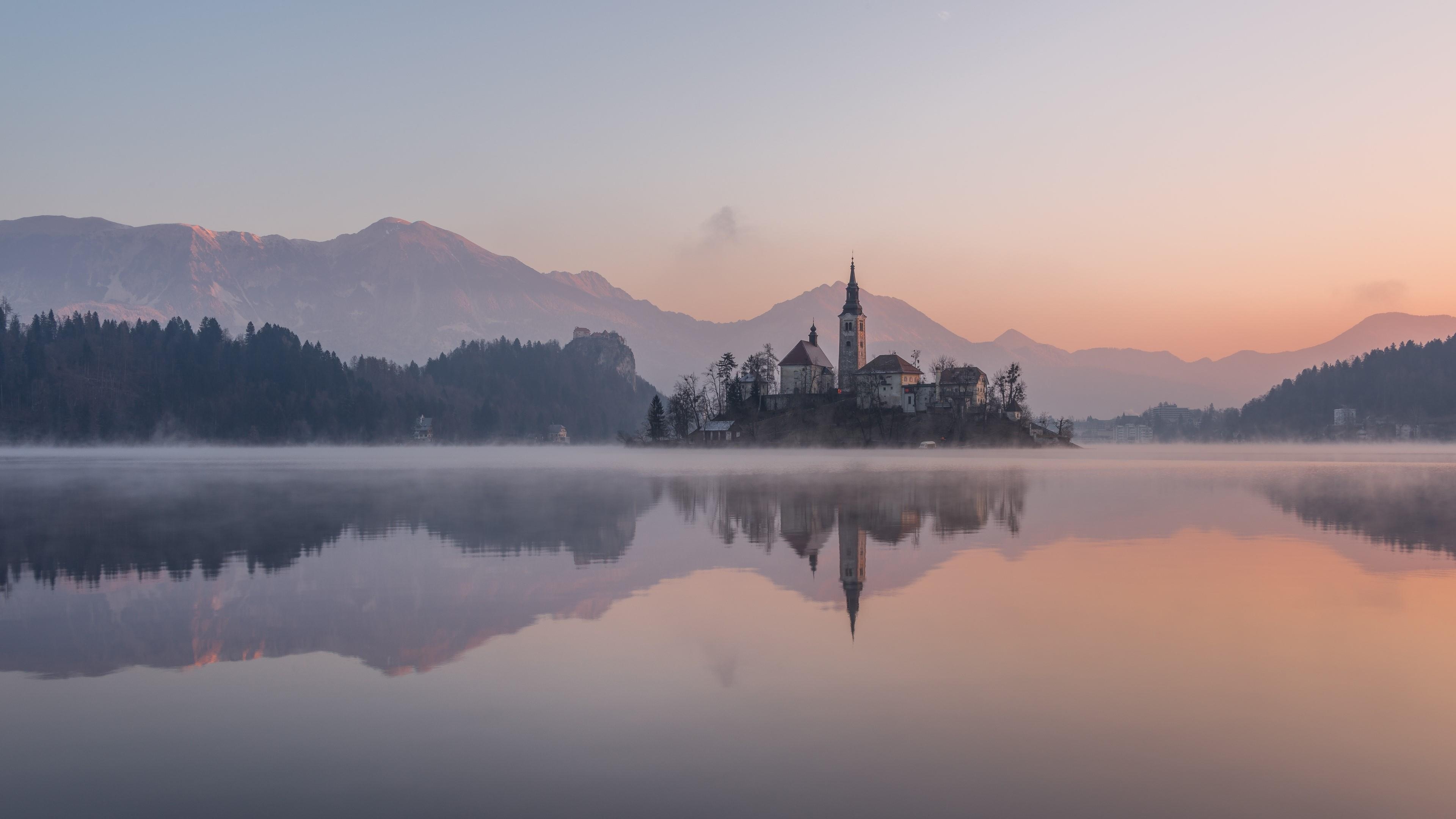 Lake Bled, Breathtaking beauty, Slovenian gem, Nature's wonders, 3840x2160 4K Desktop