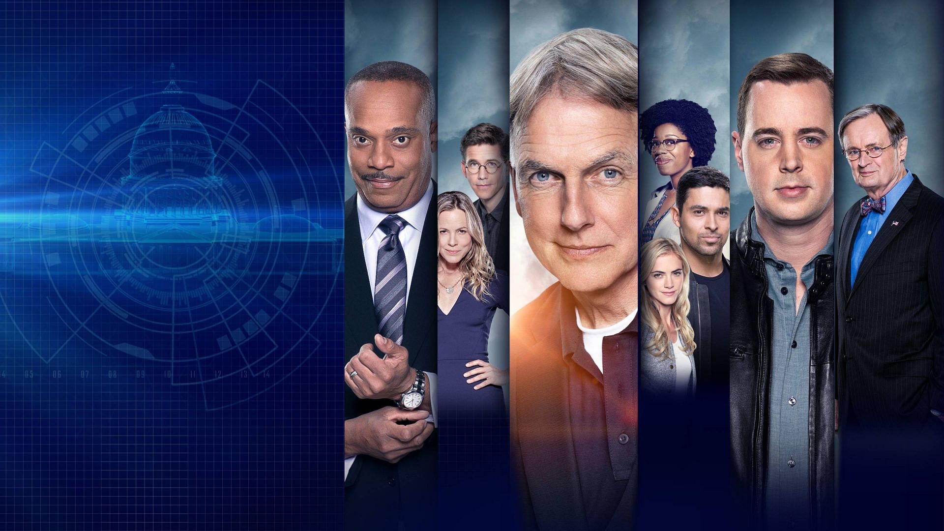NCIS: Naval Criminal Investigative Service: Long-running CBS series, Season 17, A fictional team of Special Agents of the Major Case Response Team. 1920x1080 Full HD Background.