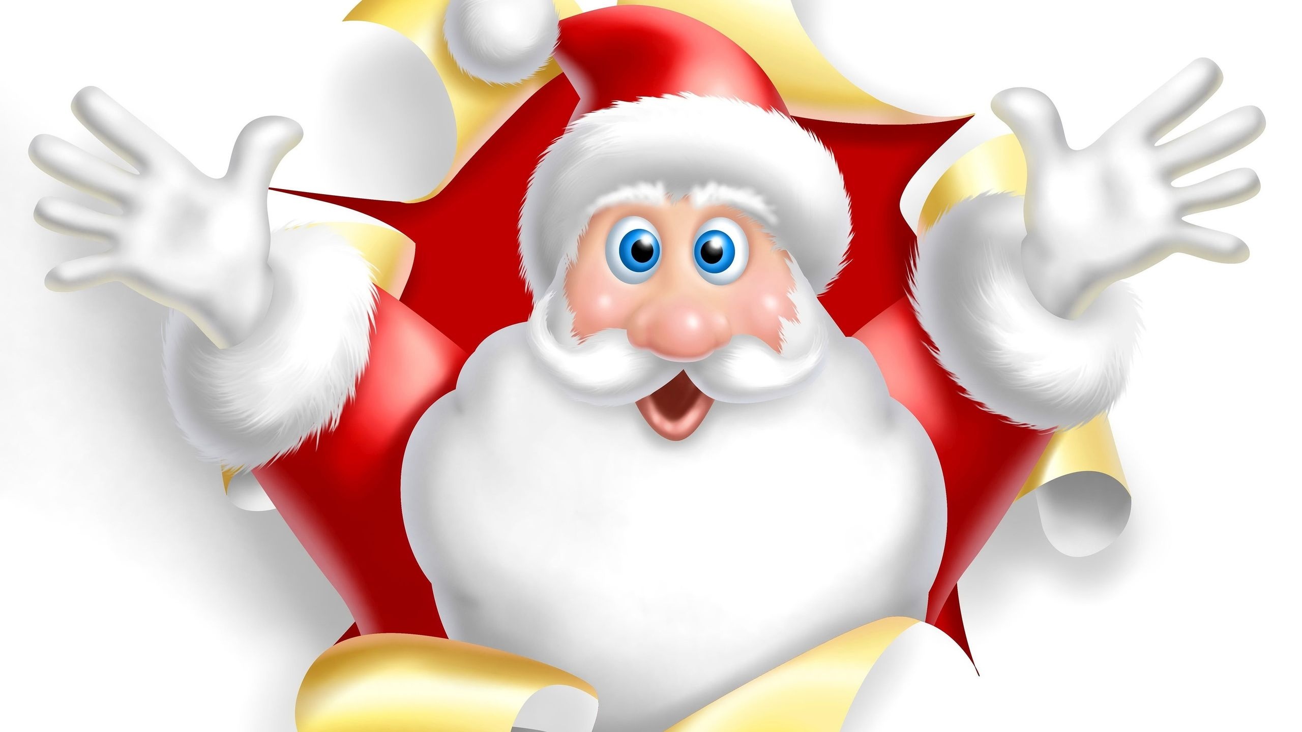 Father Christmas, Santa Claus wallpapers, Festive holiday magic, Joyful celebration, 2560x1440 HD Desktop