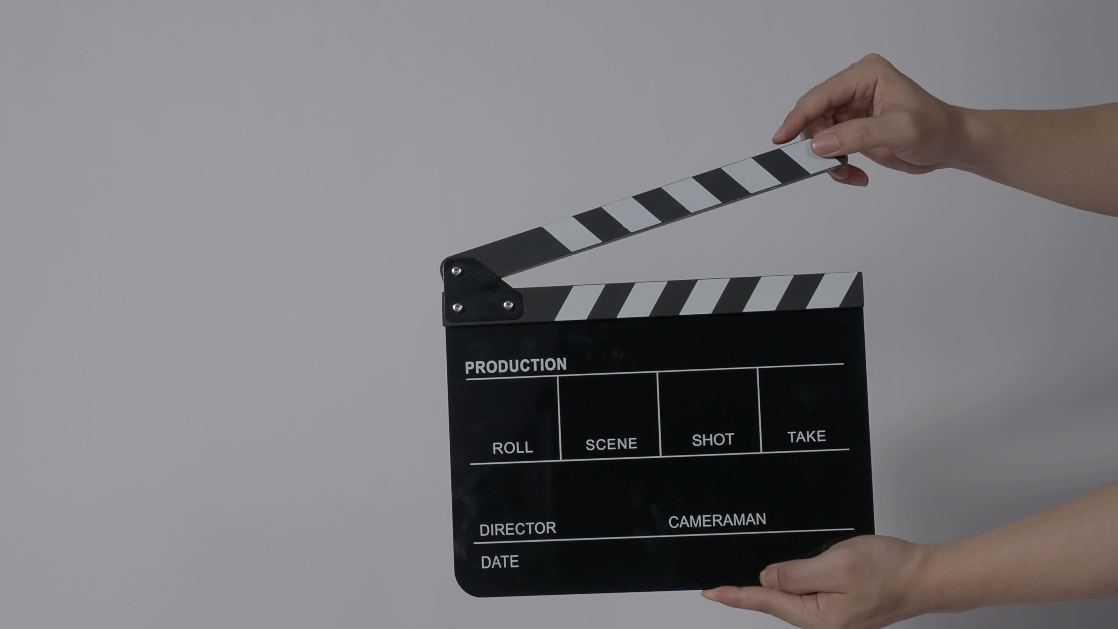 Clapperboard close up, Film making, Isolated background, Hand, 3840x2160 4K Desktop