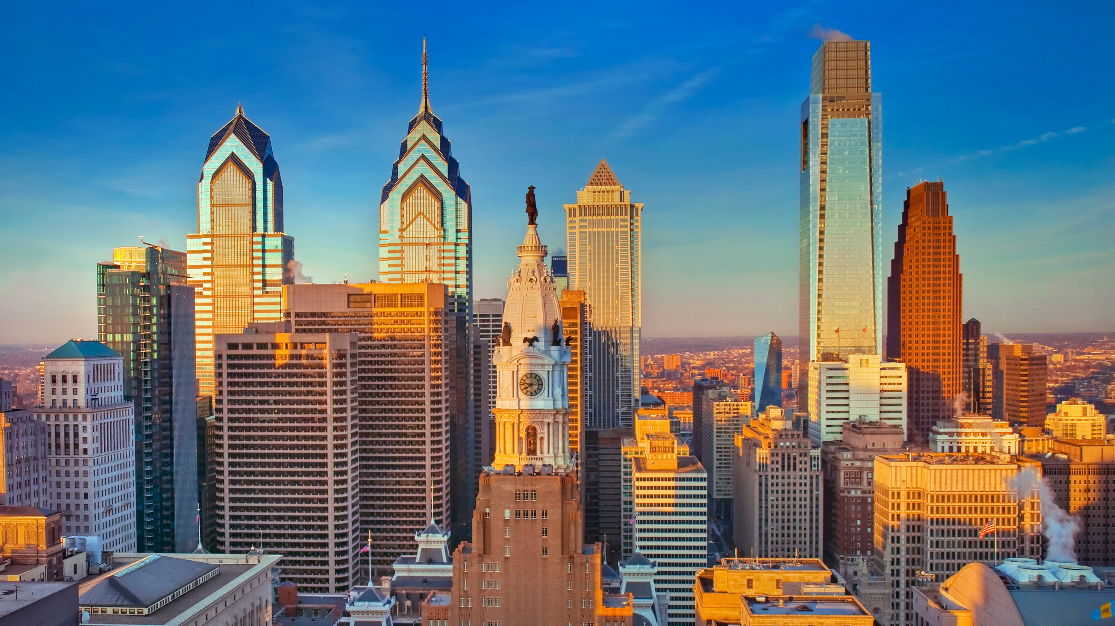Philadelphia Skyline, Art and architecture, Public art installations, City exploration, 2200x1240 HD Desktop