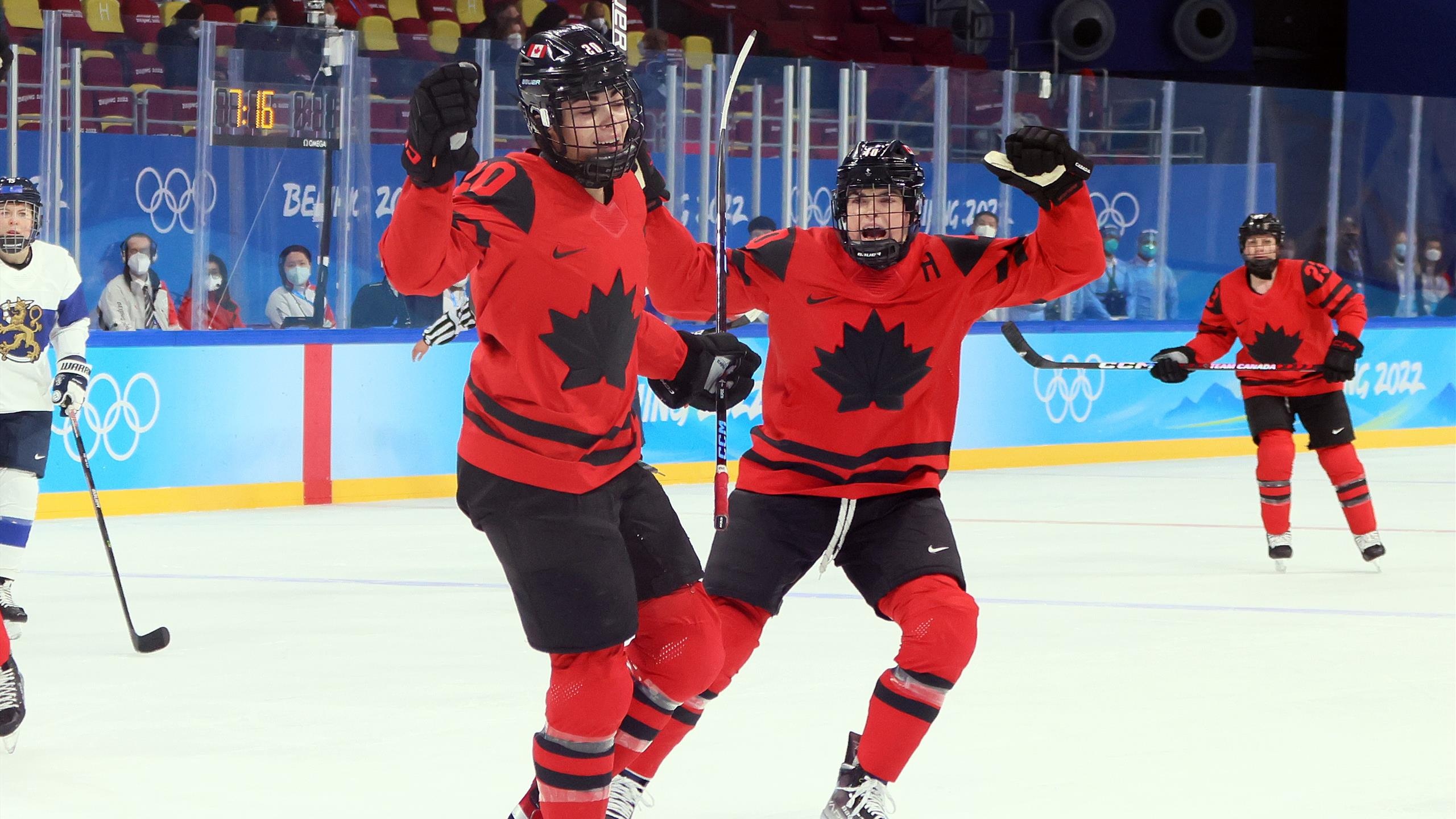 Ice Hockey, Winter Olympics 2022, Canada Record, Womens Preliminary, 2560x1440 HD Desktop